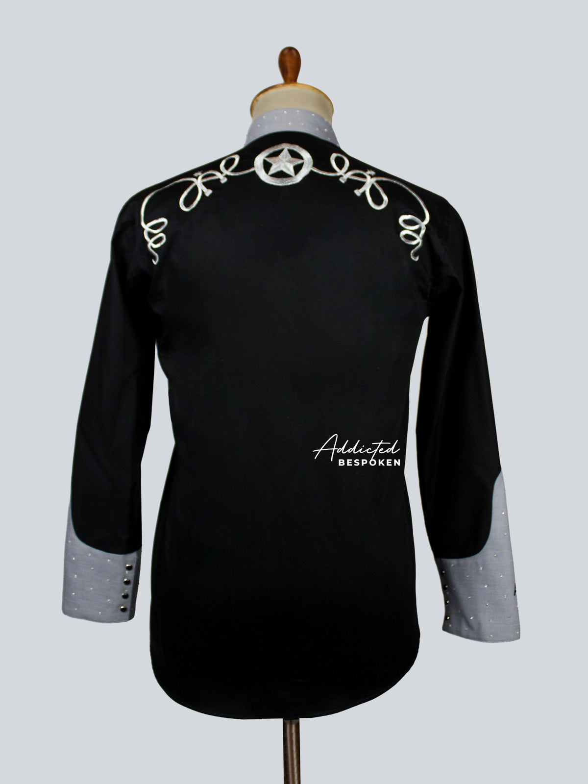 Mens Black Western Shirt Addicted Bespoken
