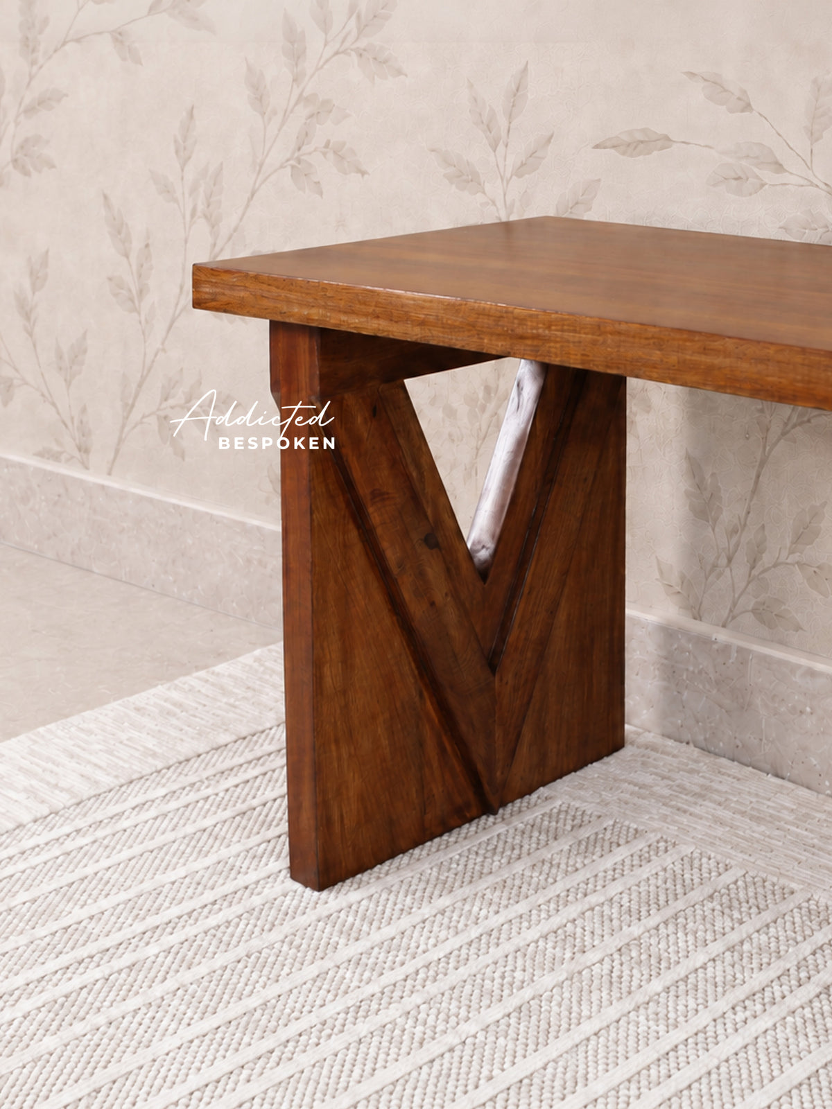 Wooden bench