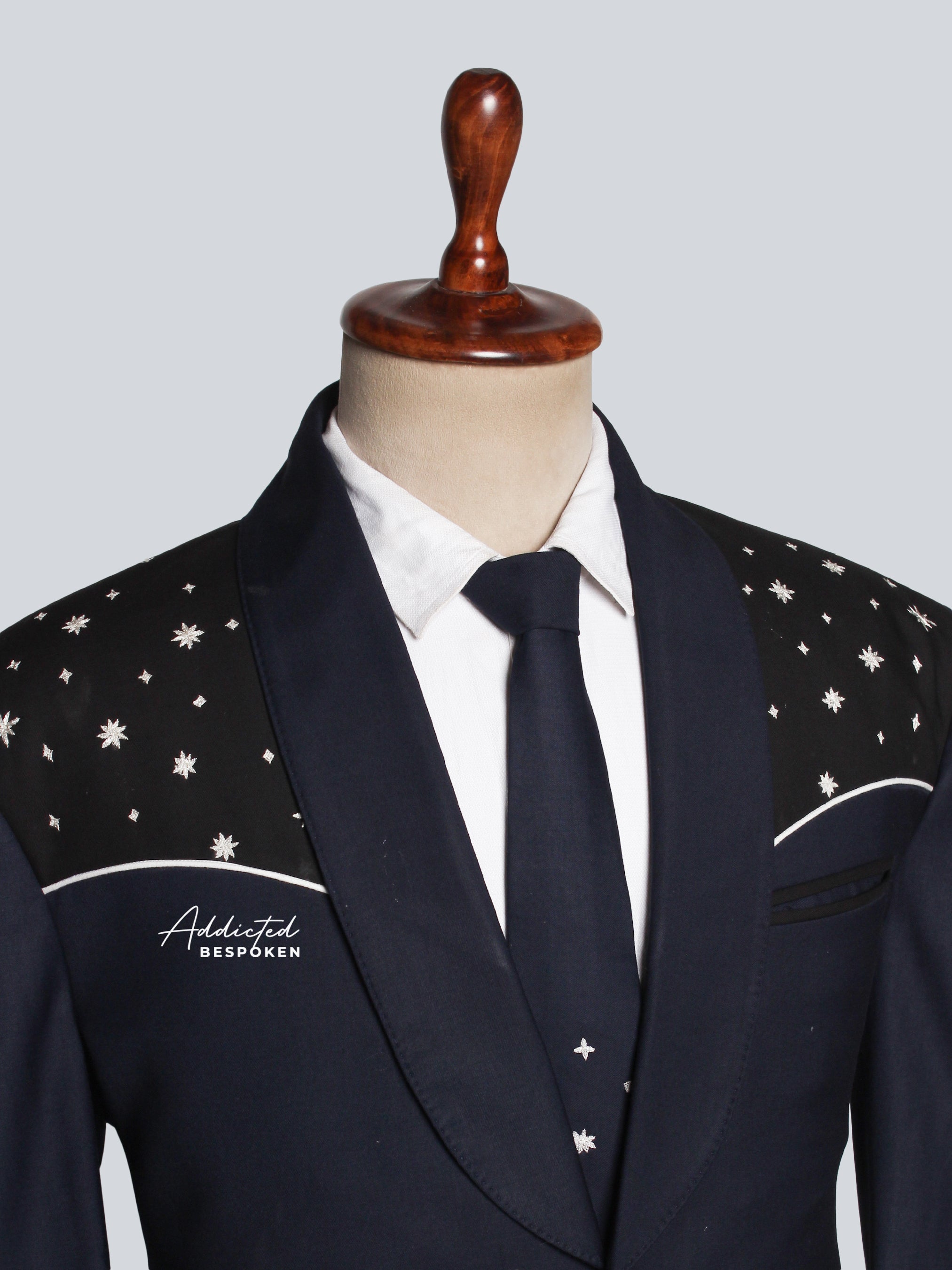 Botanical Stitch Groomswear Suit