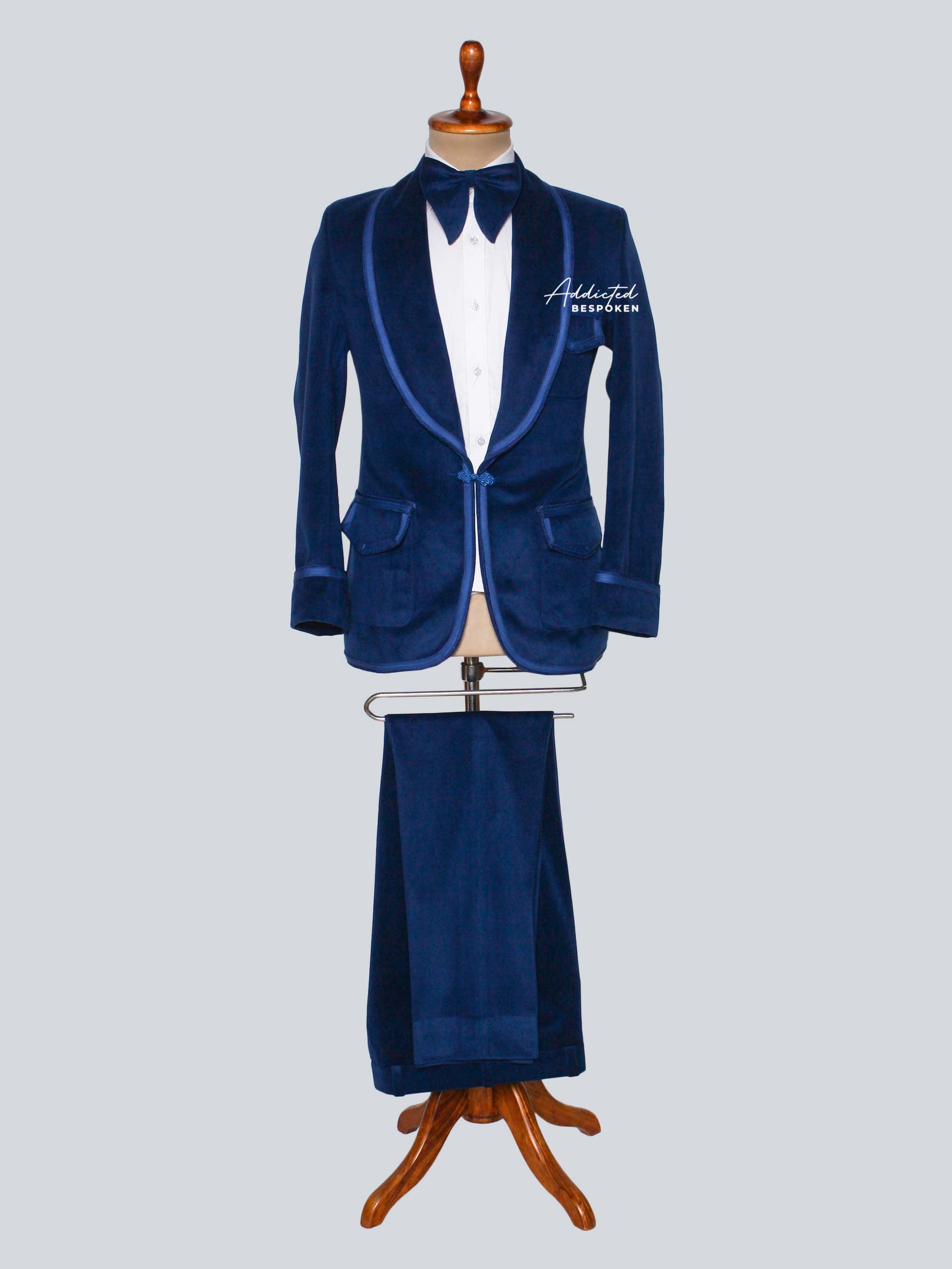 Teal Blue Velvet Suit Addicted Bespoken