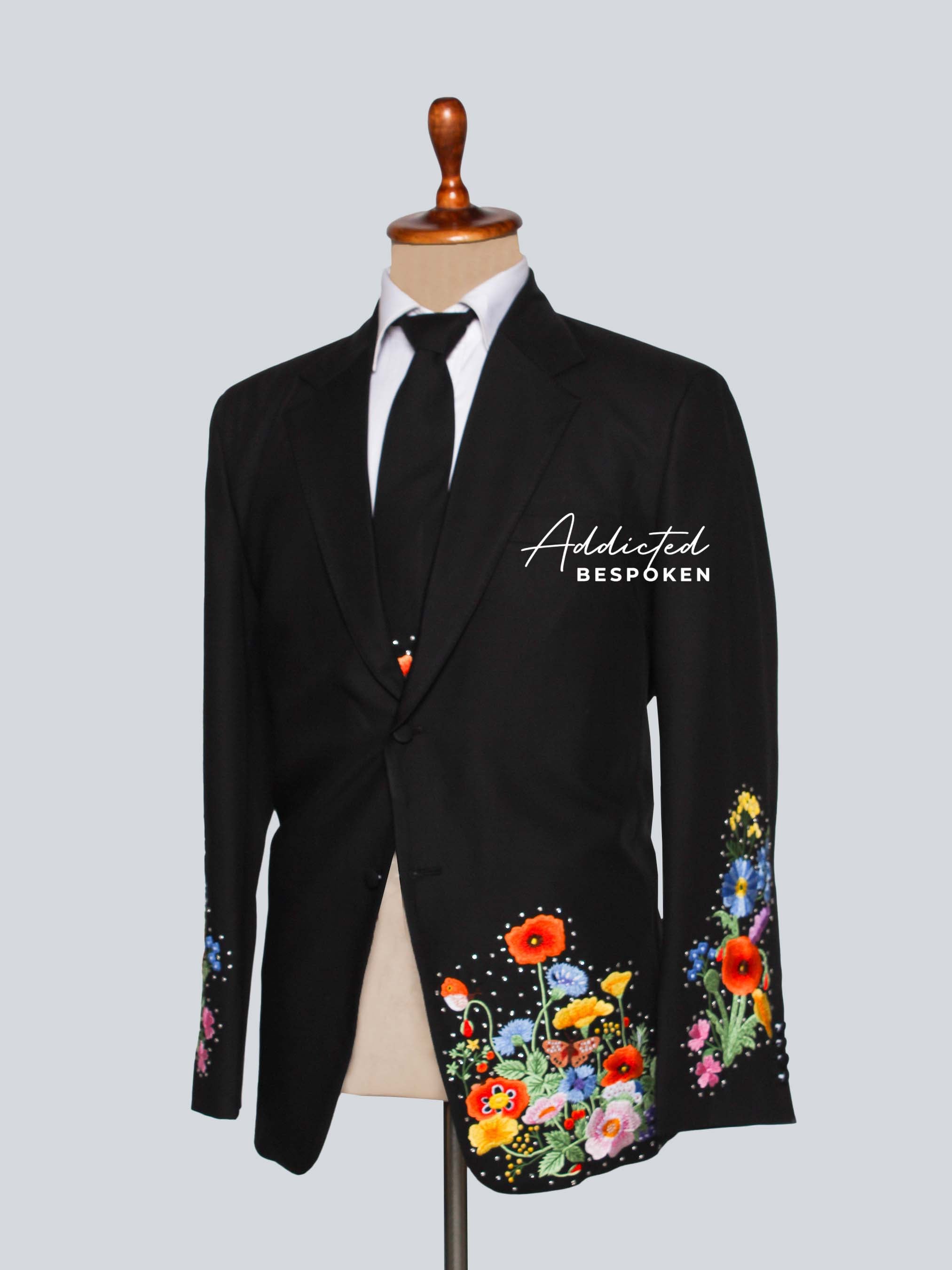 Wildflower Embroidered Blazer Addicted Bespoken