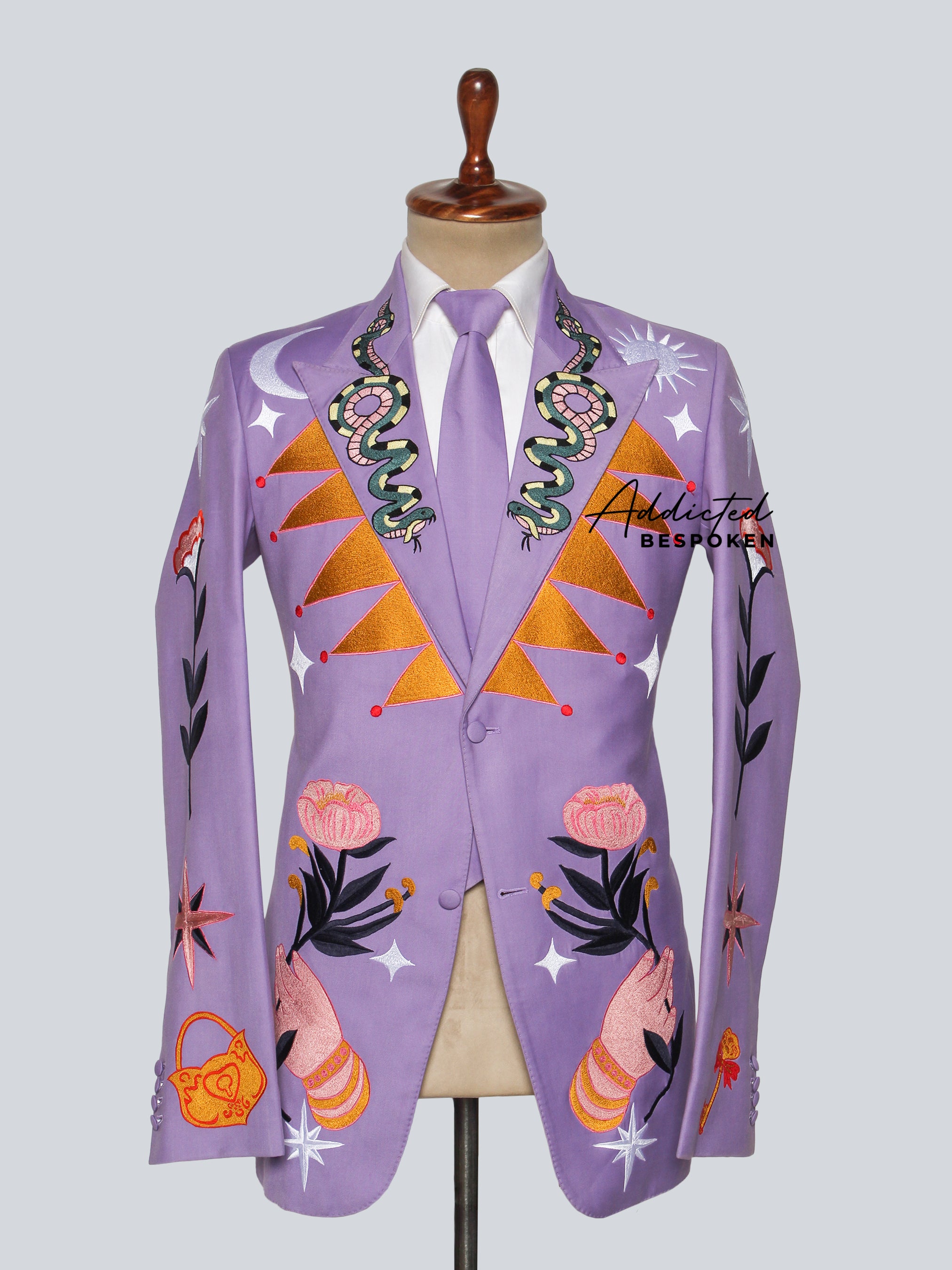 Tarot Embroidered Bespoke Suit