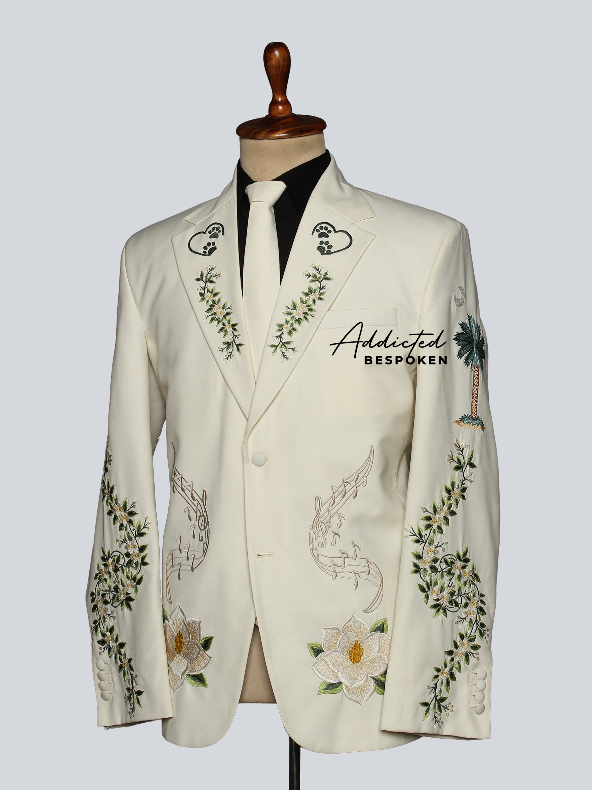 Custom Floral Embroidered Blazers Addicted Bespoken