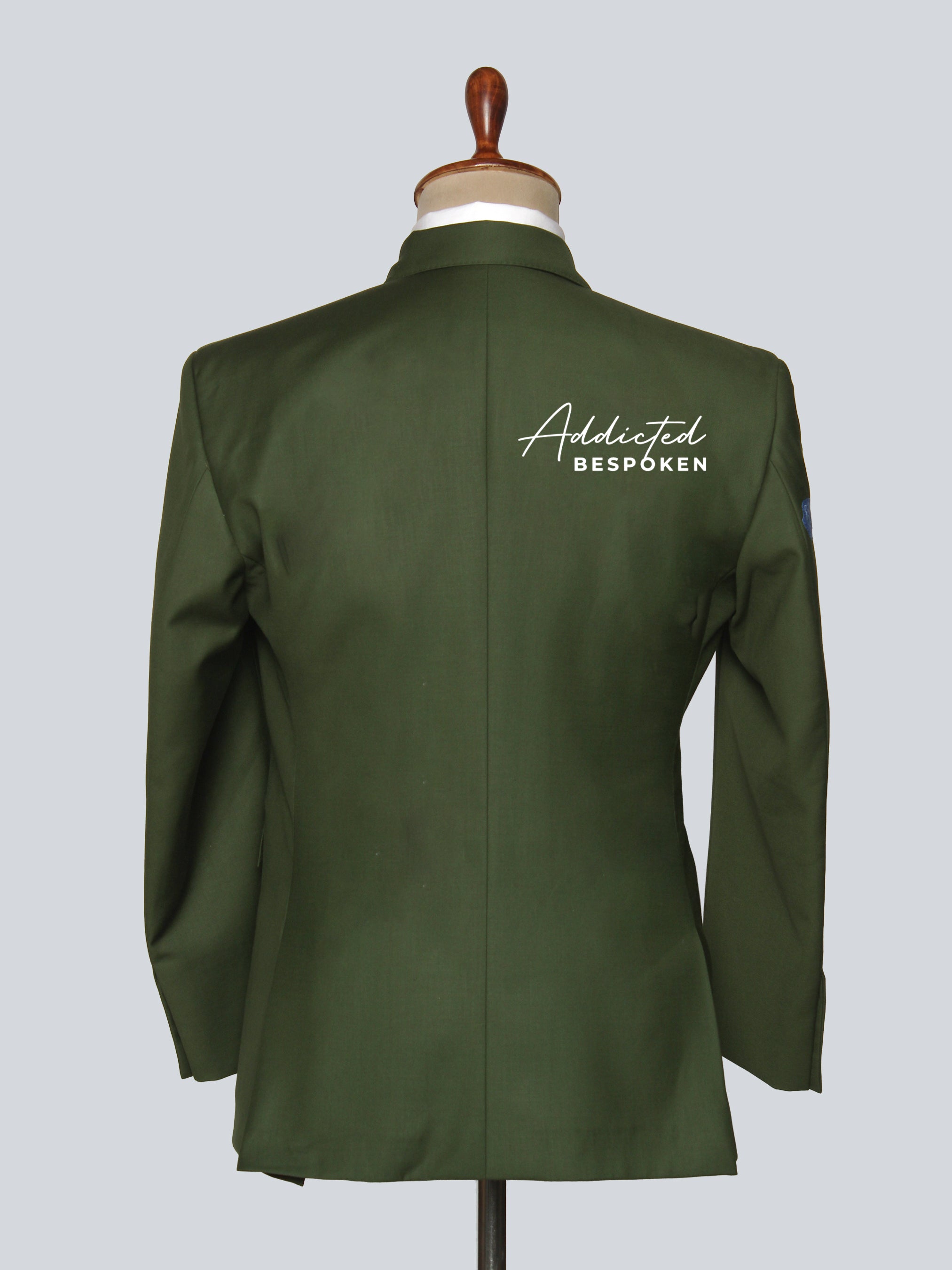 Green Floral Embroidered Blazer