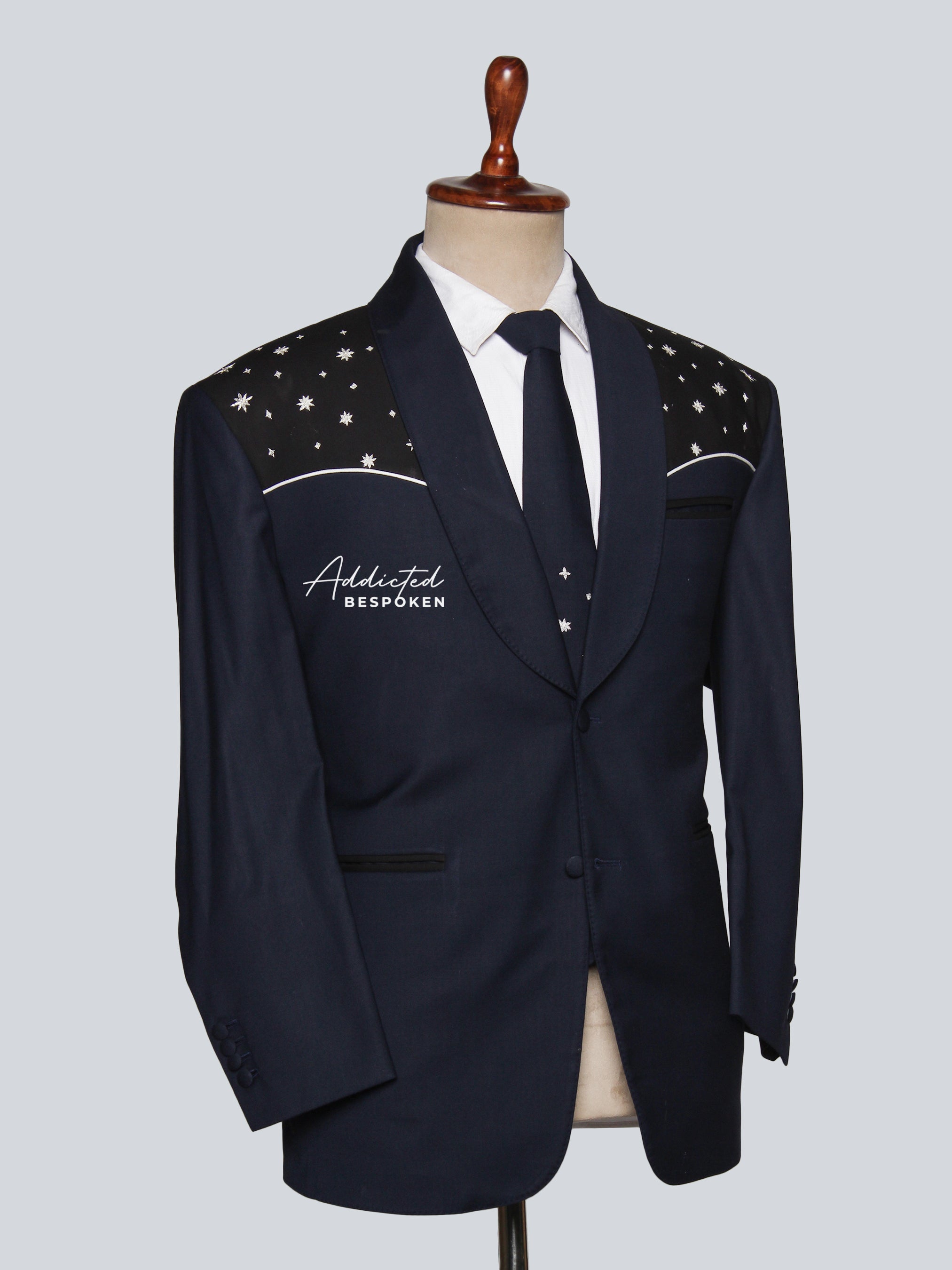 Botanical Stitch Groomswear Suit