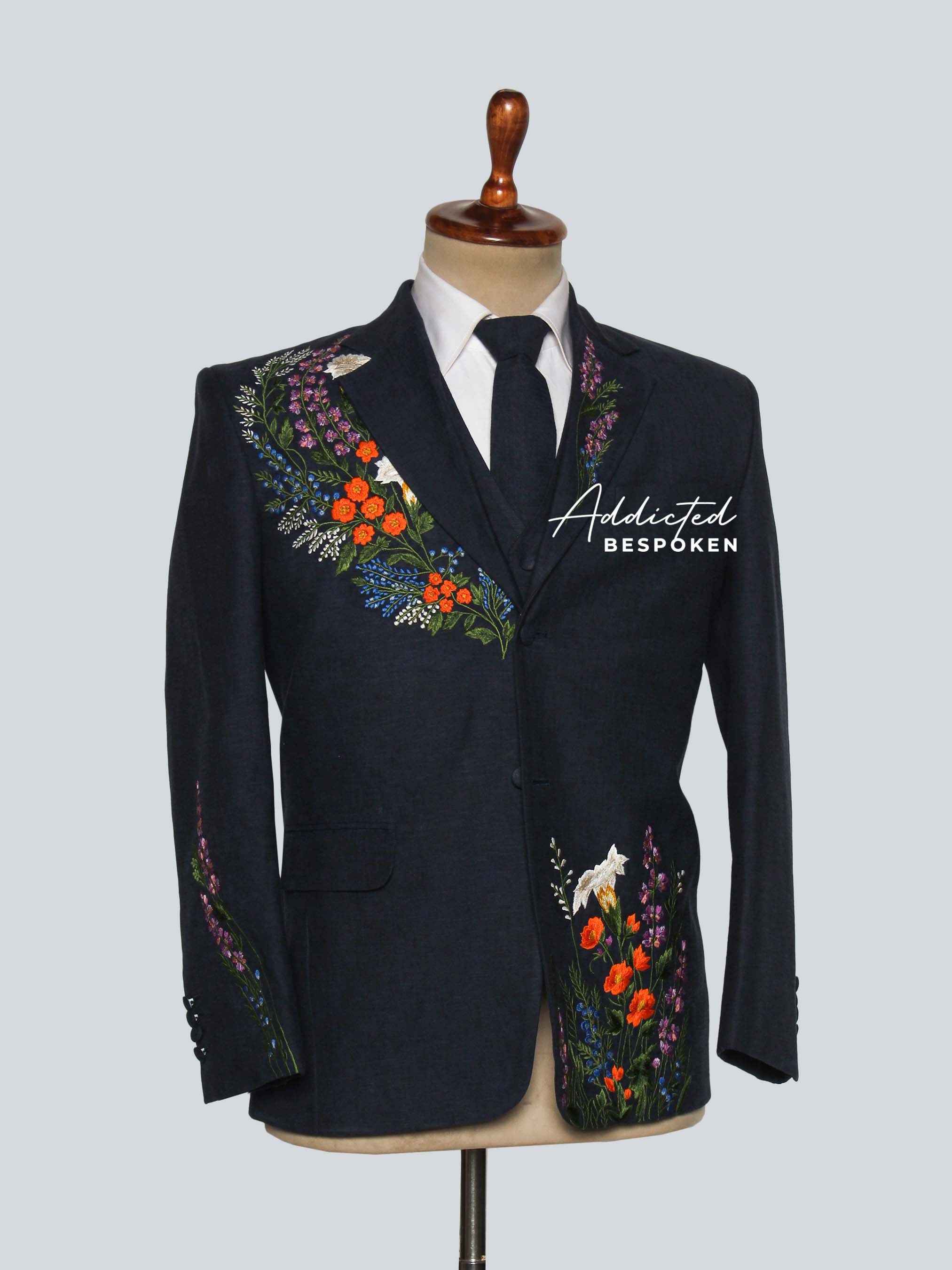 Wildflower Embroidered Suit Addicted Bespoken