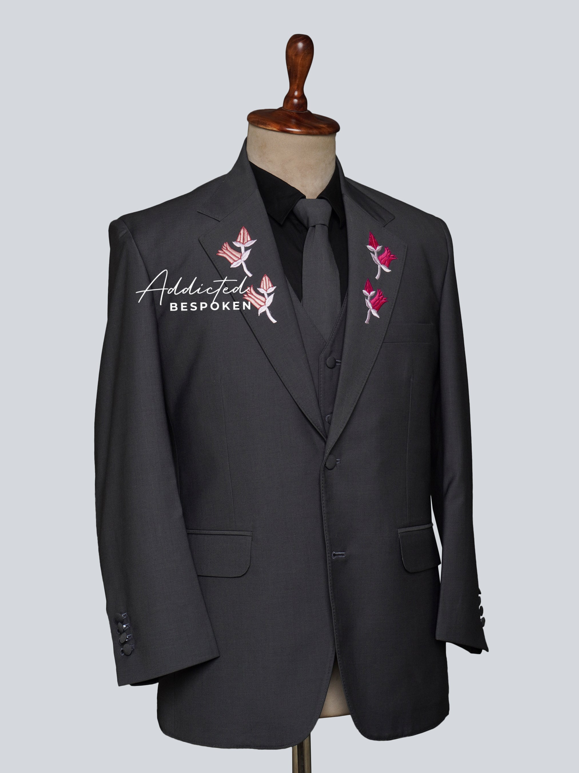 Blossom Charm Embroidered Suit