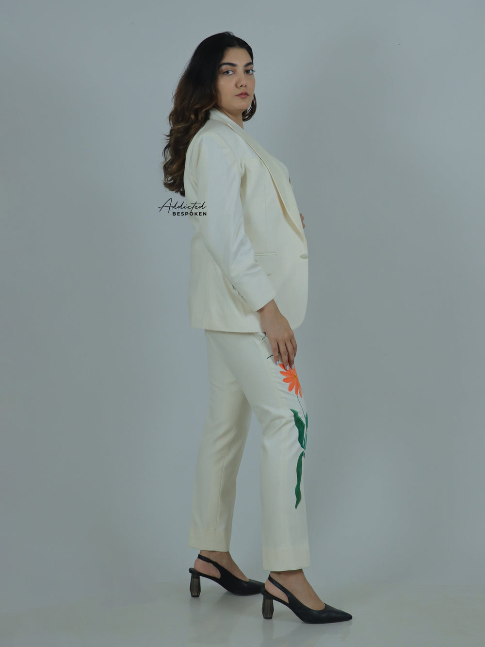 Hand Painted Floral Suit | Addicted Bespoken