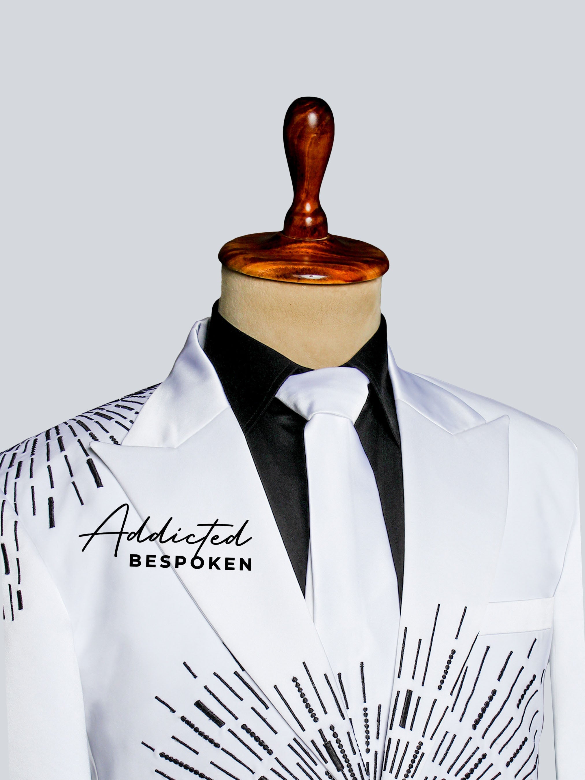 Radiant Star Embroidered Suit Adddicted Bespoken