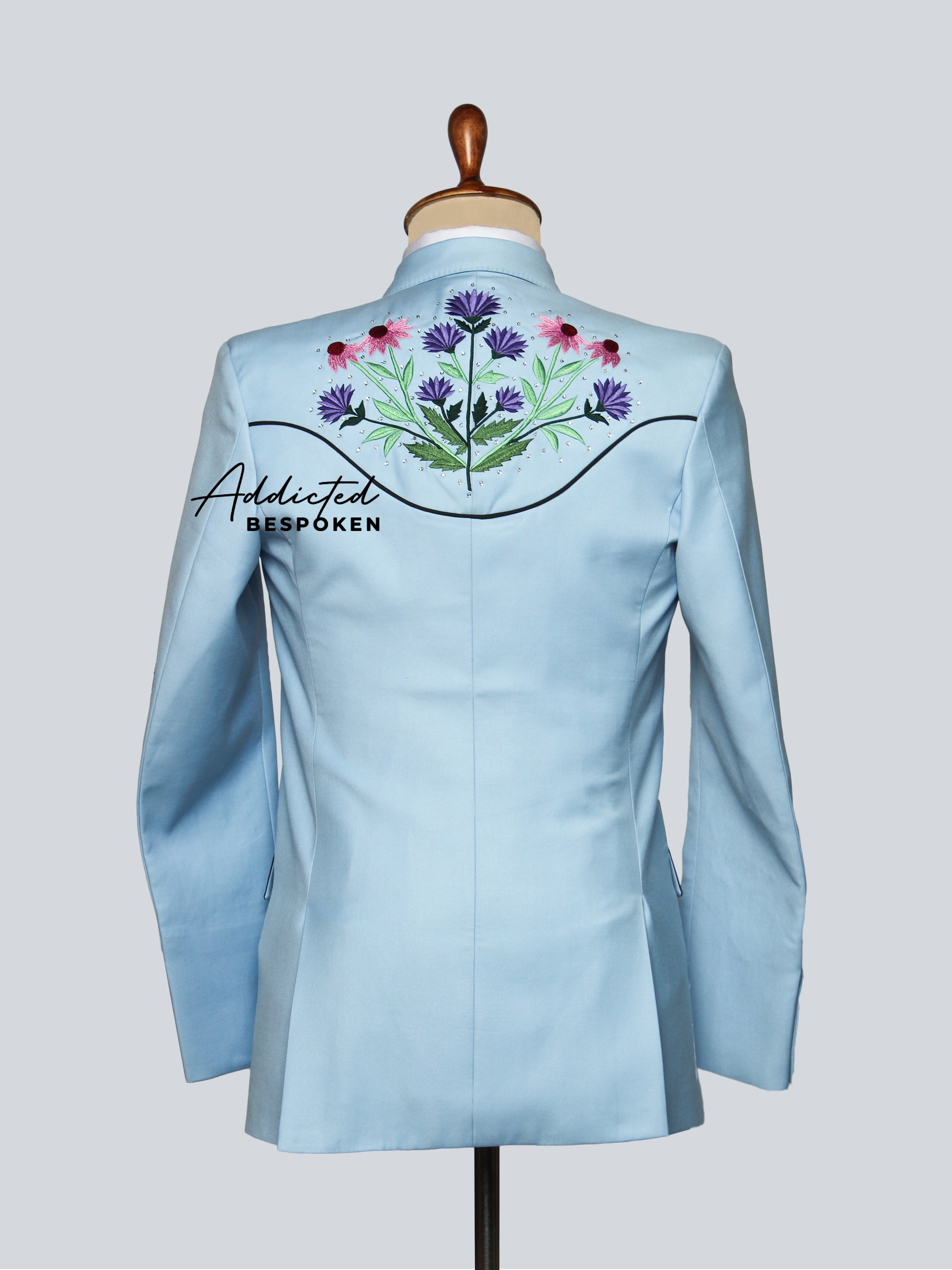 Sky Blossom Tailored Suit Addicted Bespoken
