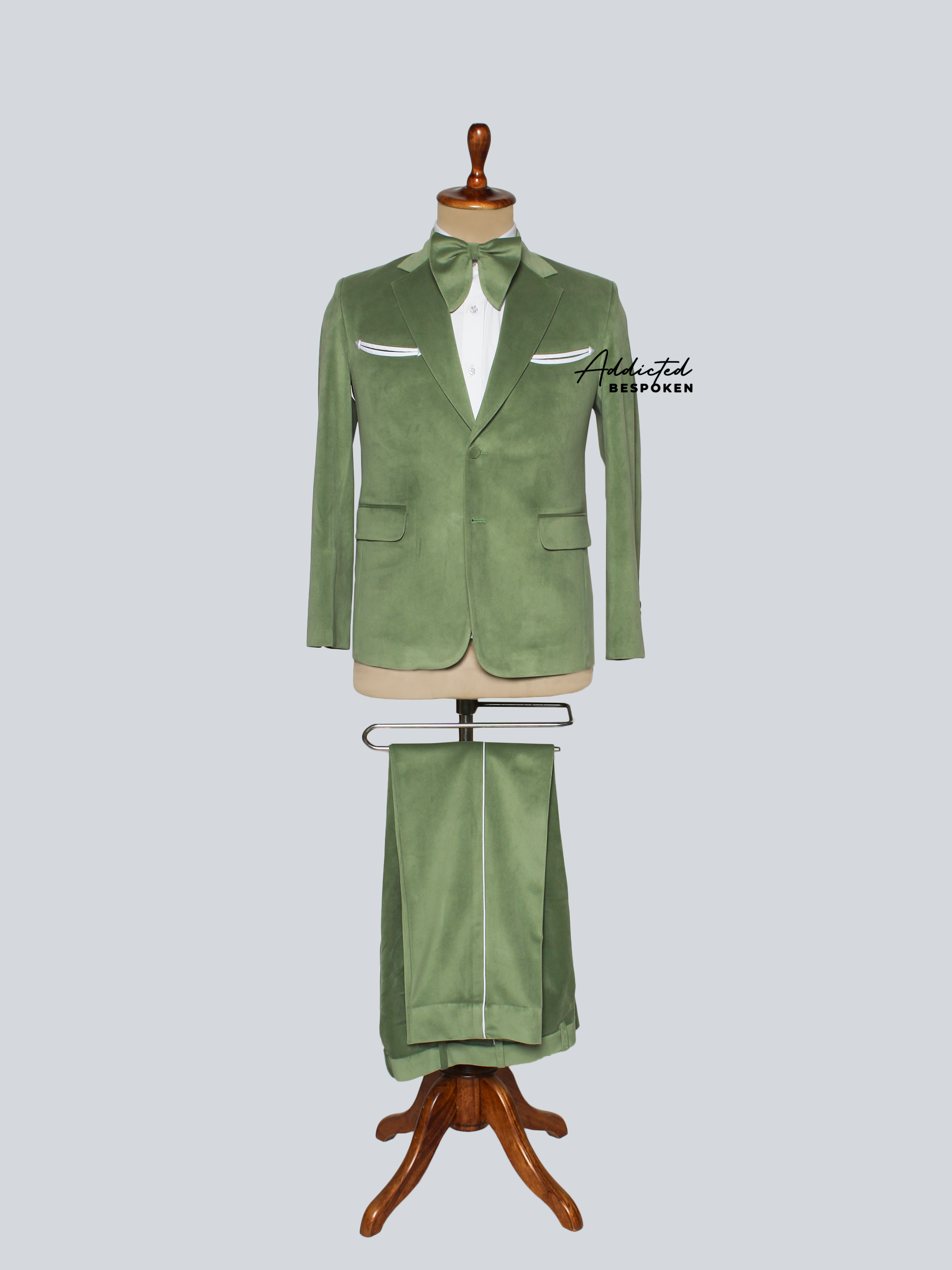Retro Green Wedding Suit