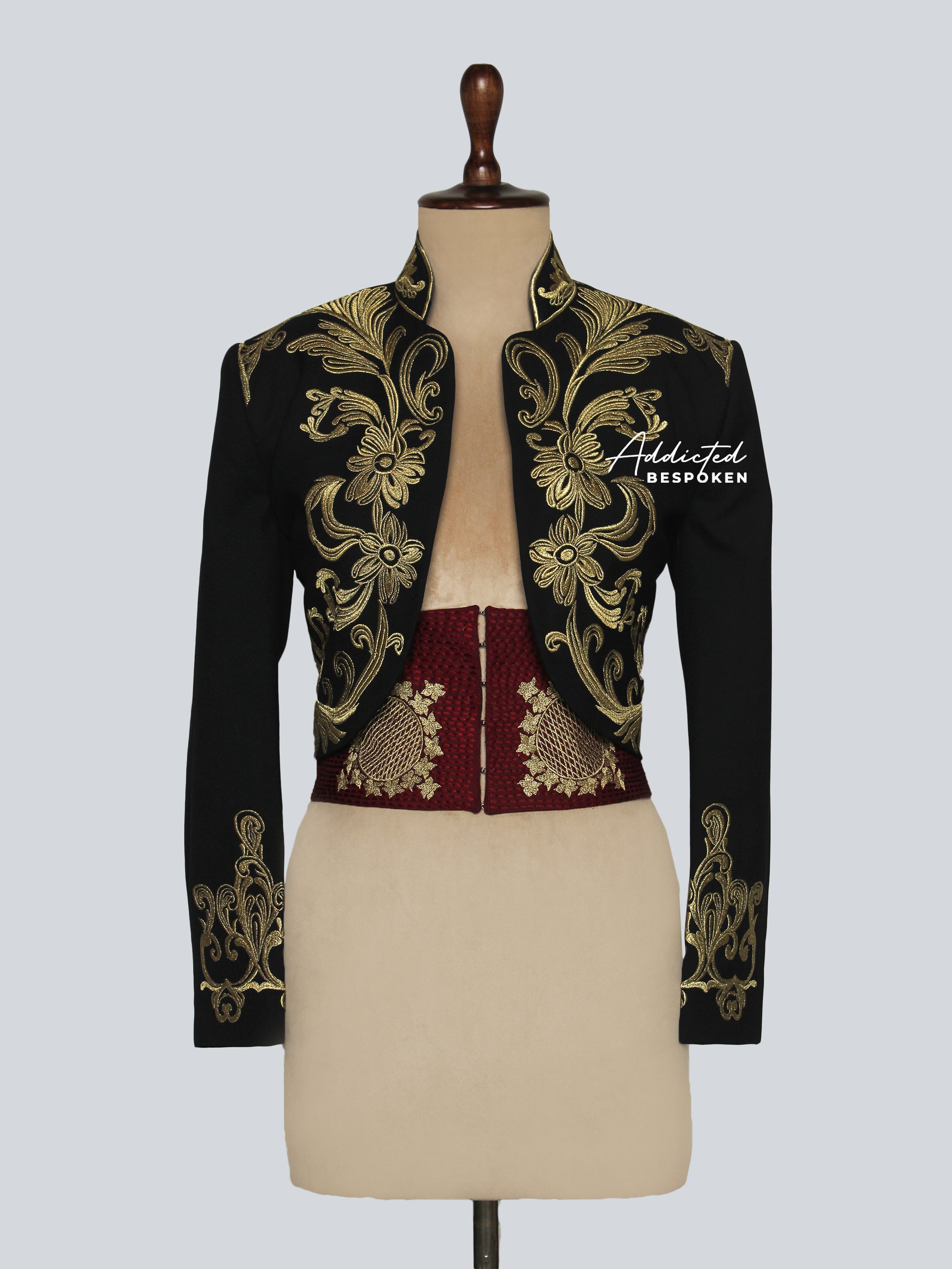 Black & Gold Matador Embroidered Suit Addicted Bespoken