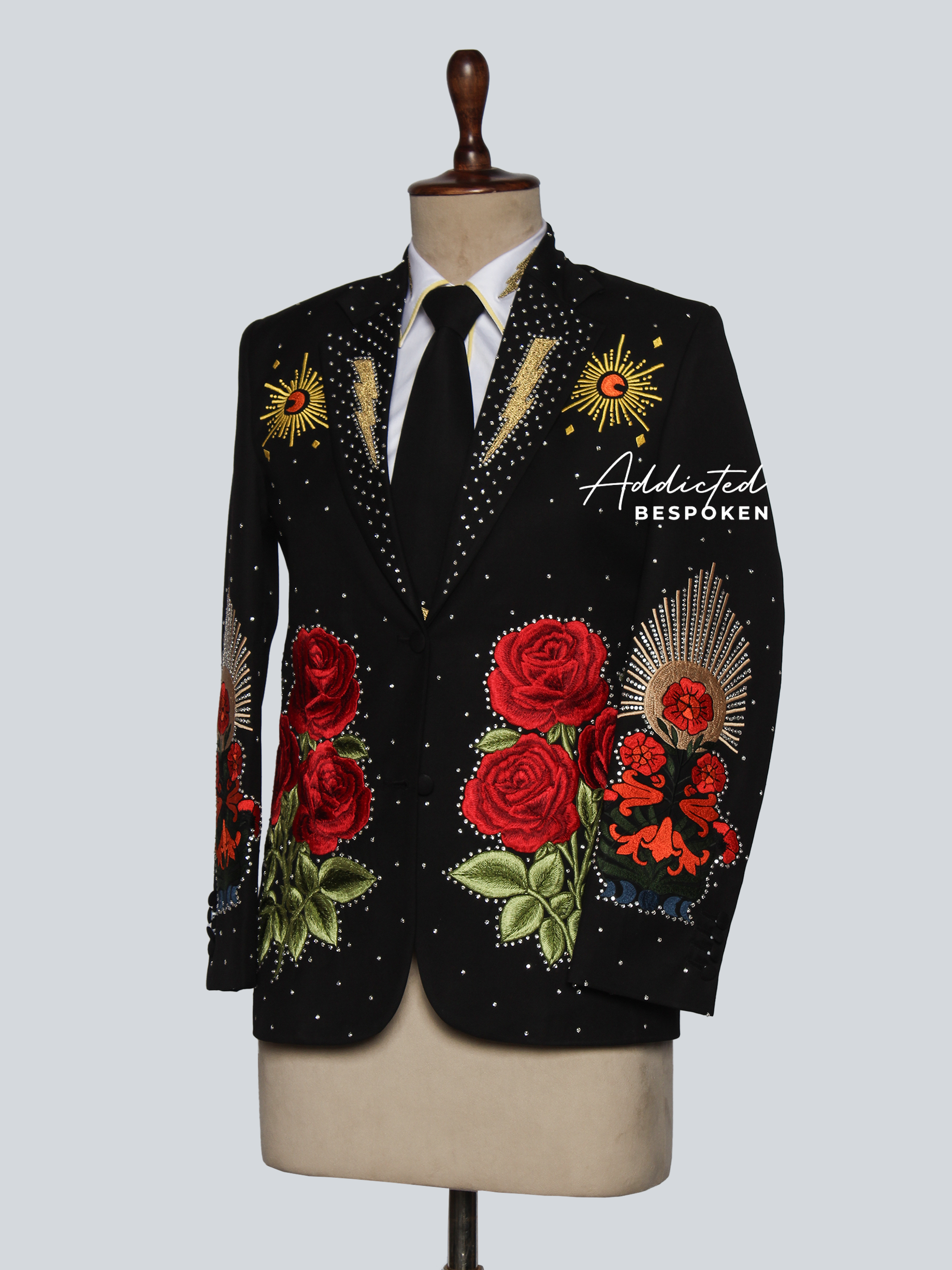 Sacred Heart Embroidered Suit Addicted Bespoken