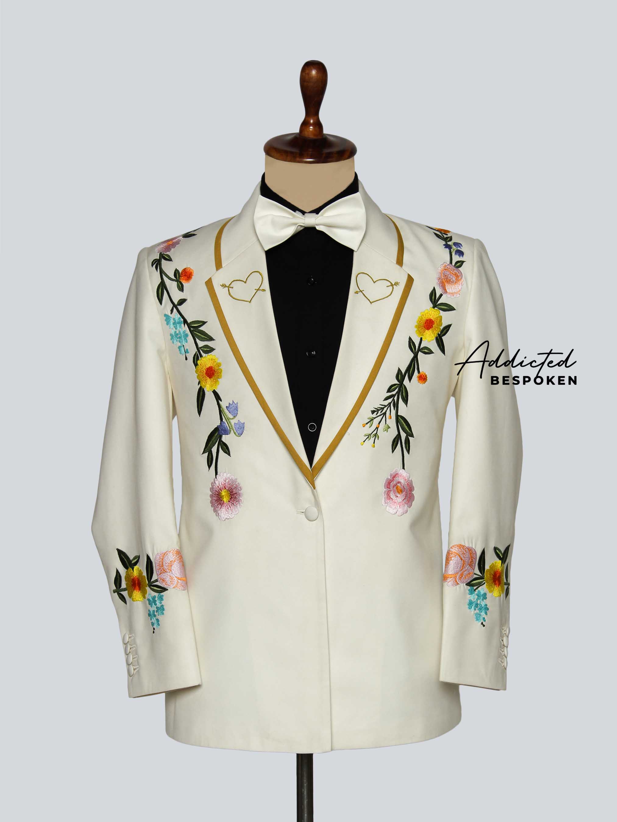 Luxury Floral Wedding Suit
