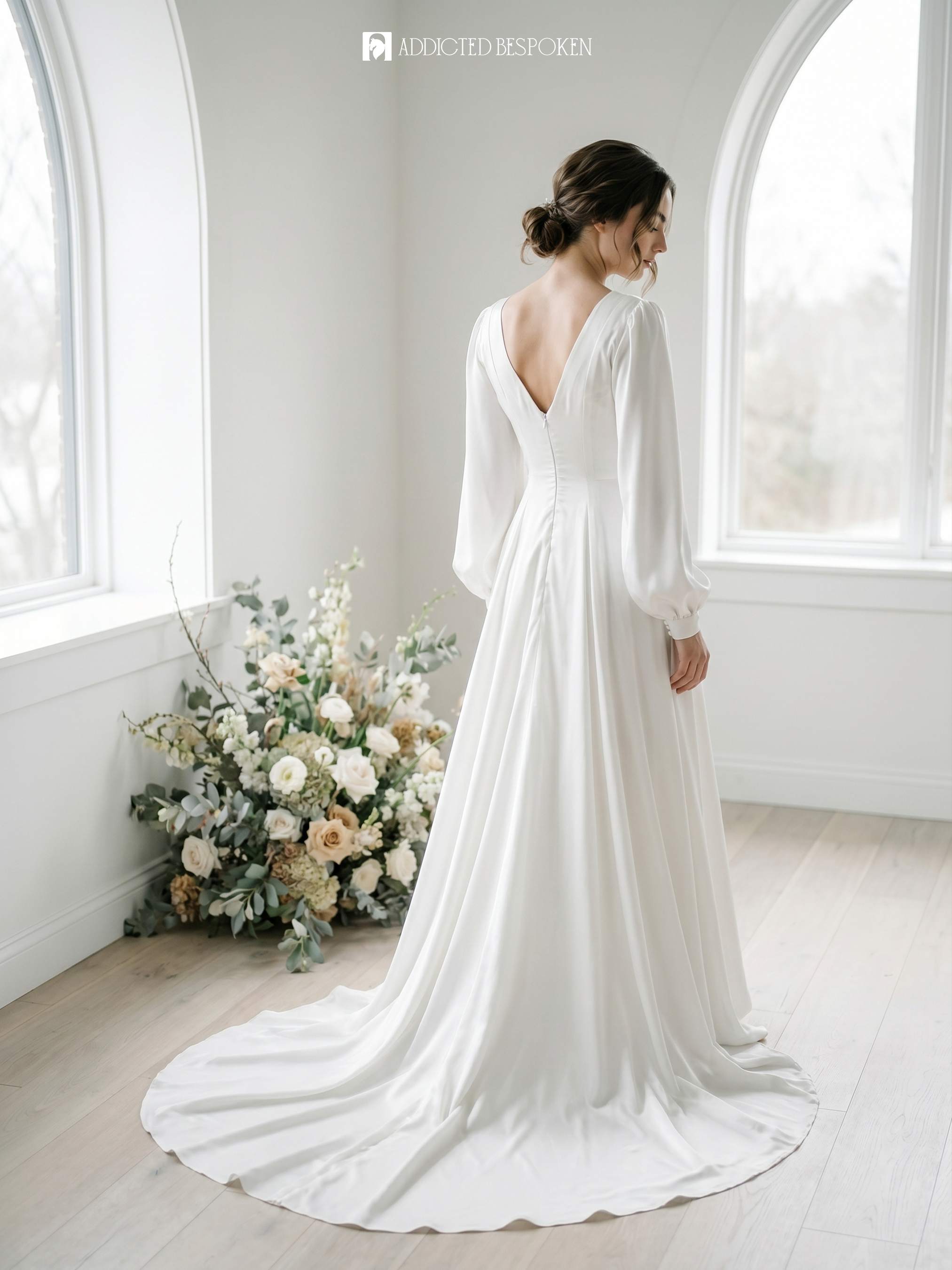 Bishop Sleeve Bridal Gown Addicted Bespoken