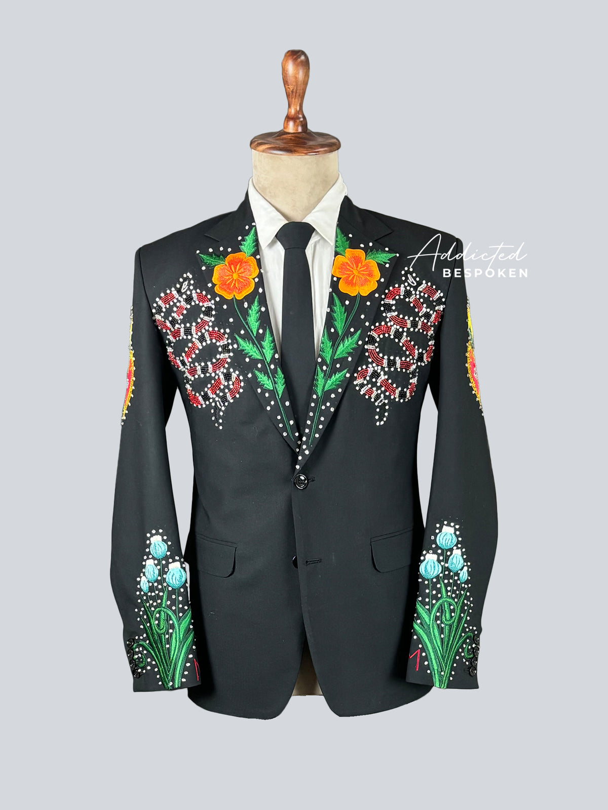 Rhinestone Embroidered Suit | Addicted Bespoken