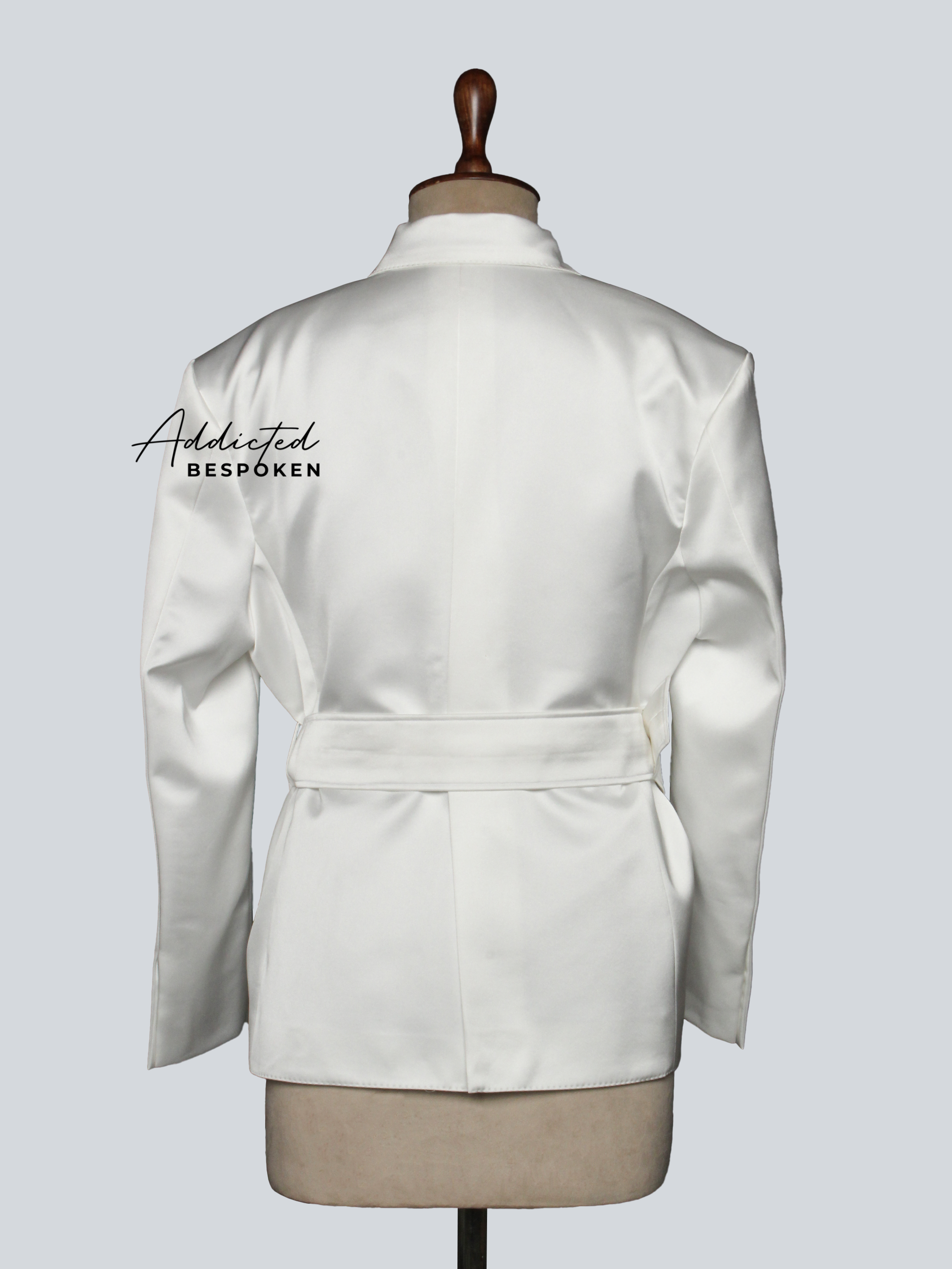 The Radiance Belted Satin Suit