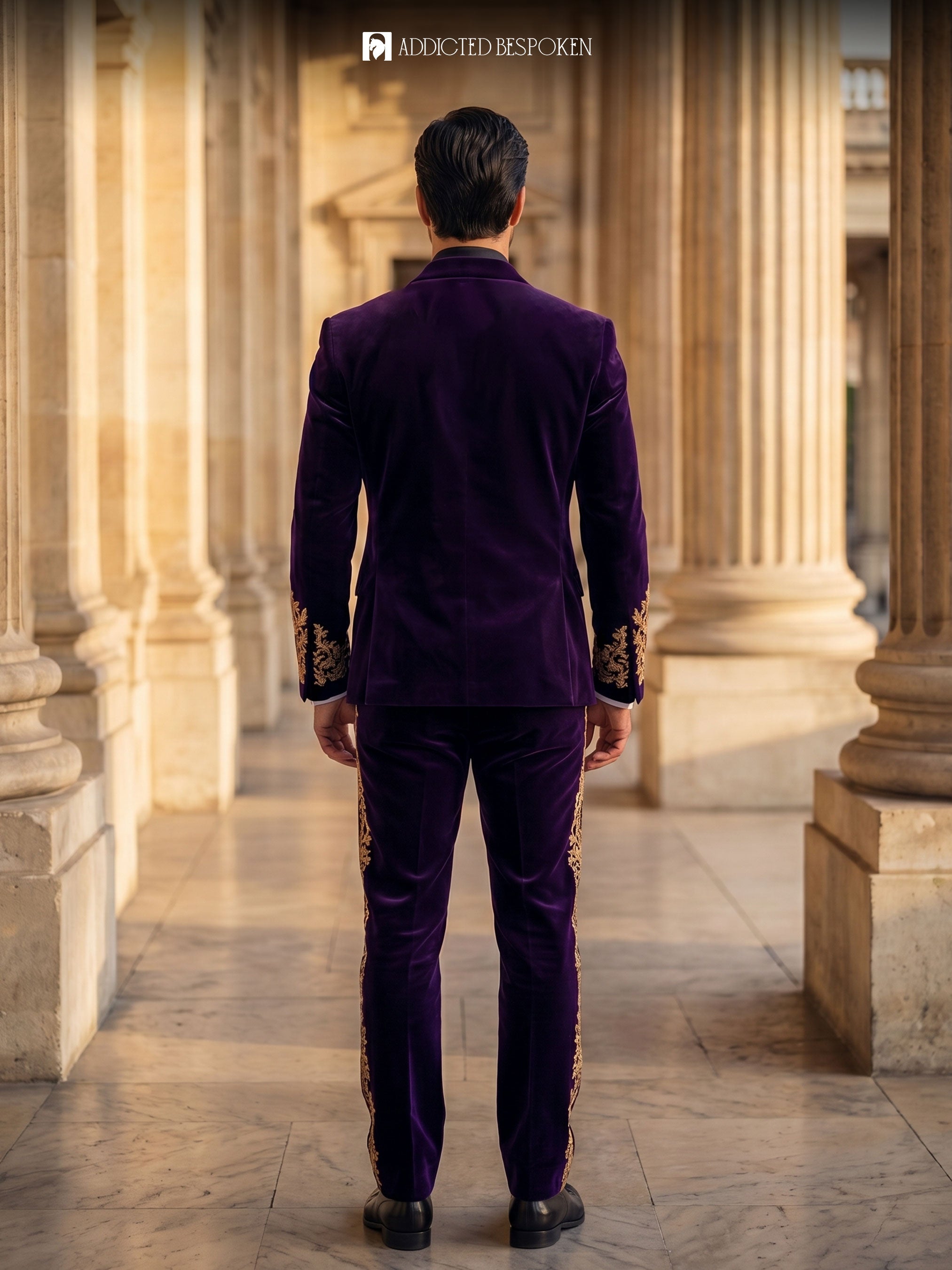 Velvet Gothic Cape Suit Addicted Bespoken