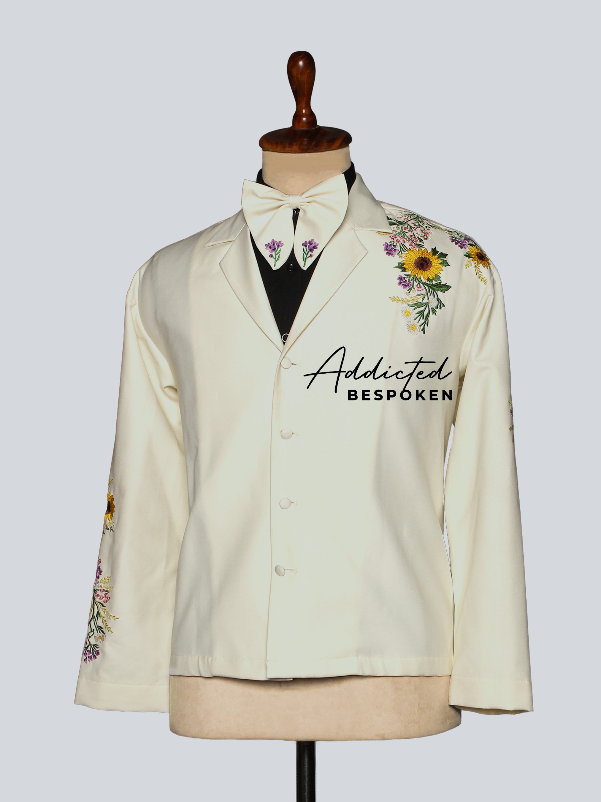 Sunflower Wildflower Embroidered  Suit Addicted Bespoken