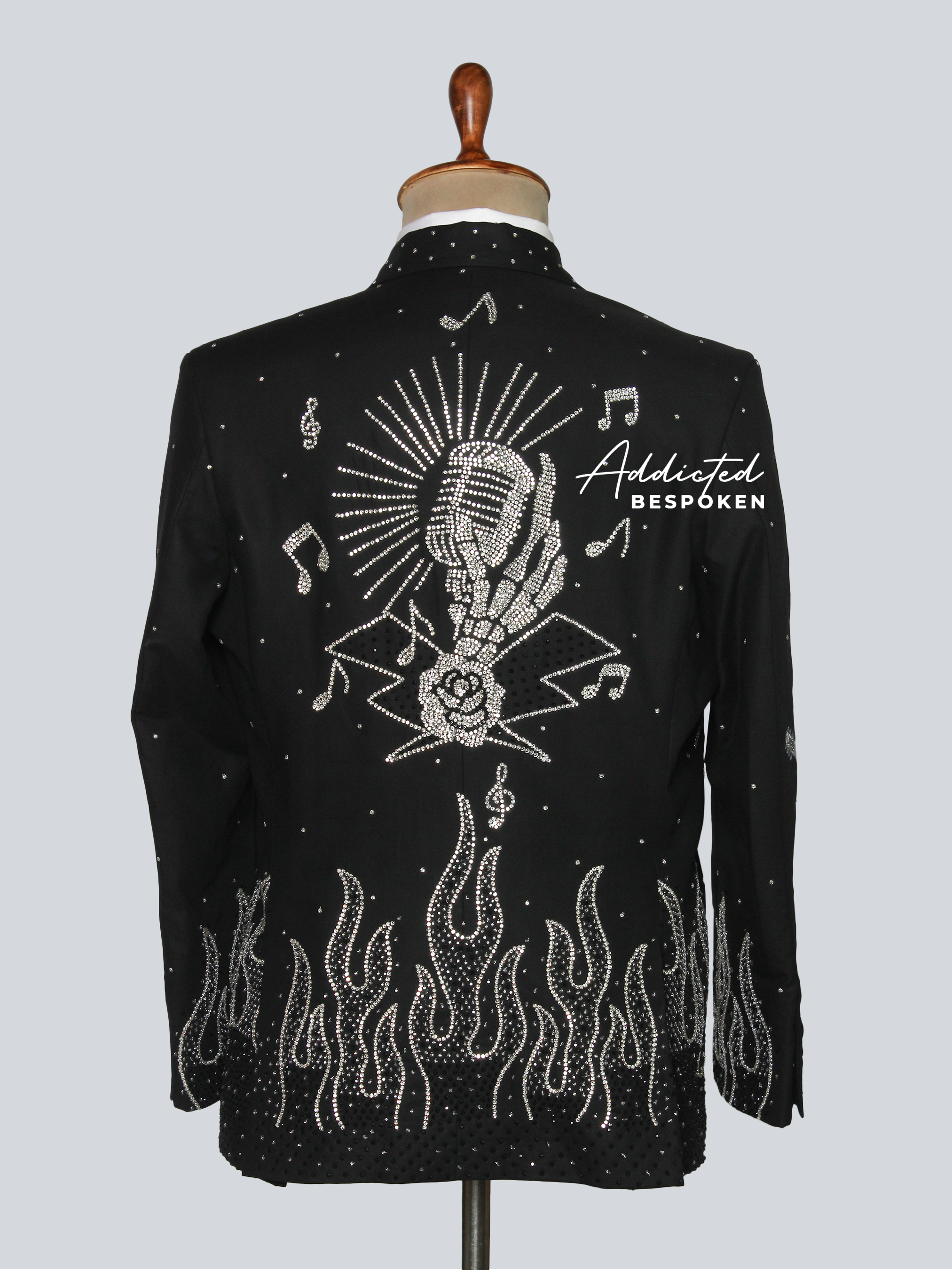 Rockstar Rhinestone Western Suit Addicted Bespoken