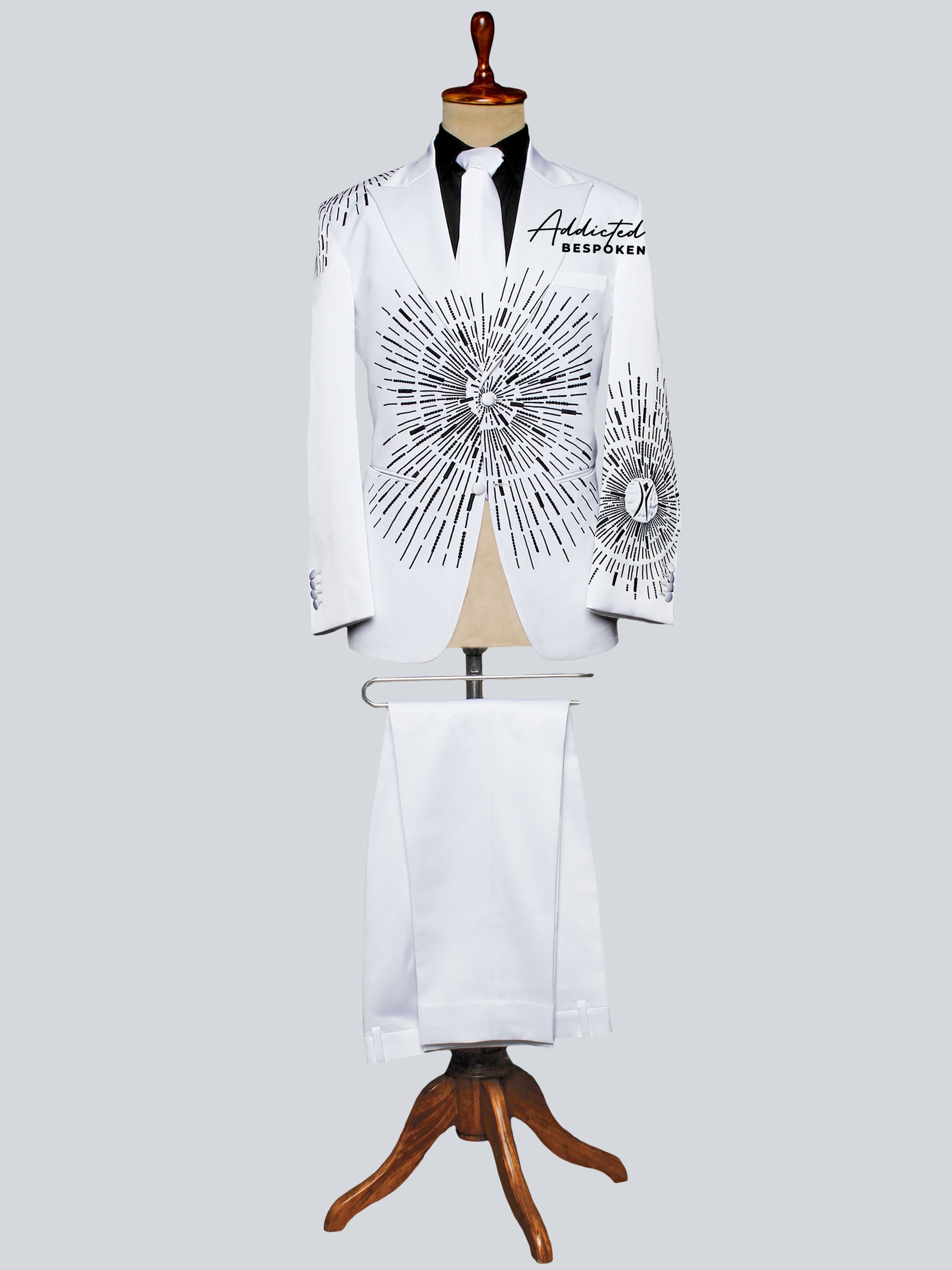 Radiant Star Embroidered Suit Adddicted Bespoken