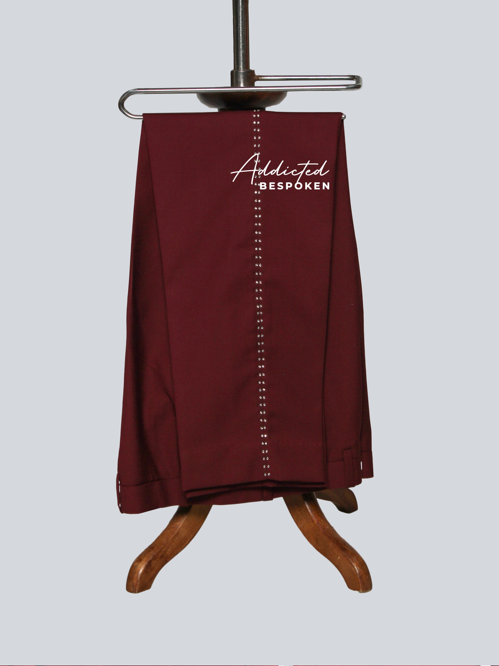 Maroon Cactus Embroidered Suit Addicted Bespoken