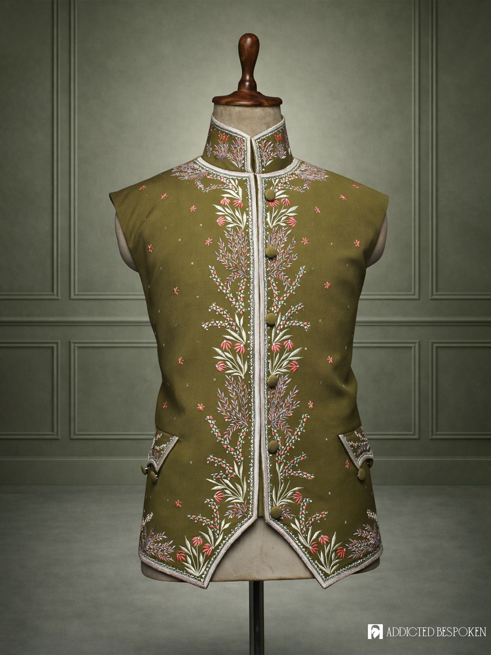 Ornate Blossom Rococo Suit Addicted Bespoken