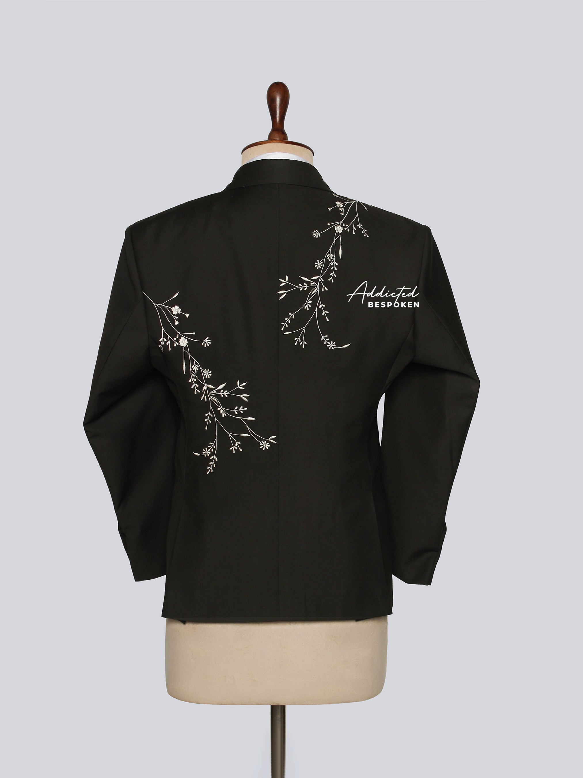 Black Embroidered Blazer