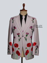 Floral Western Tailored Pantsuit