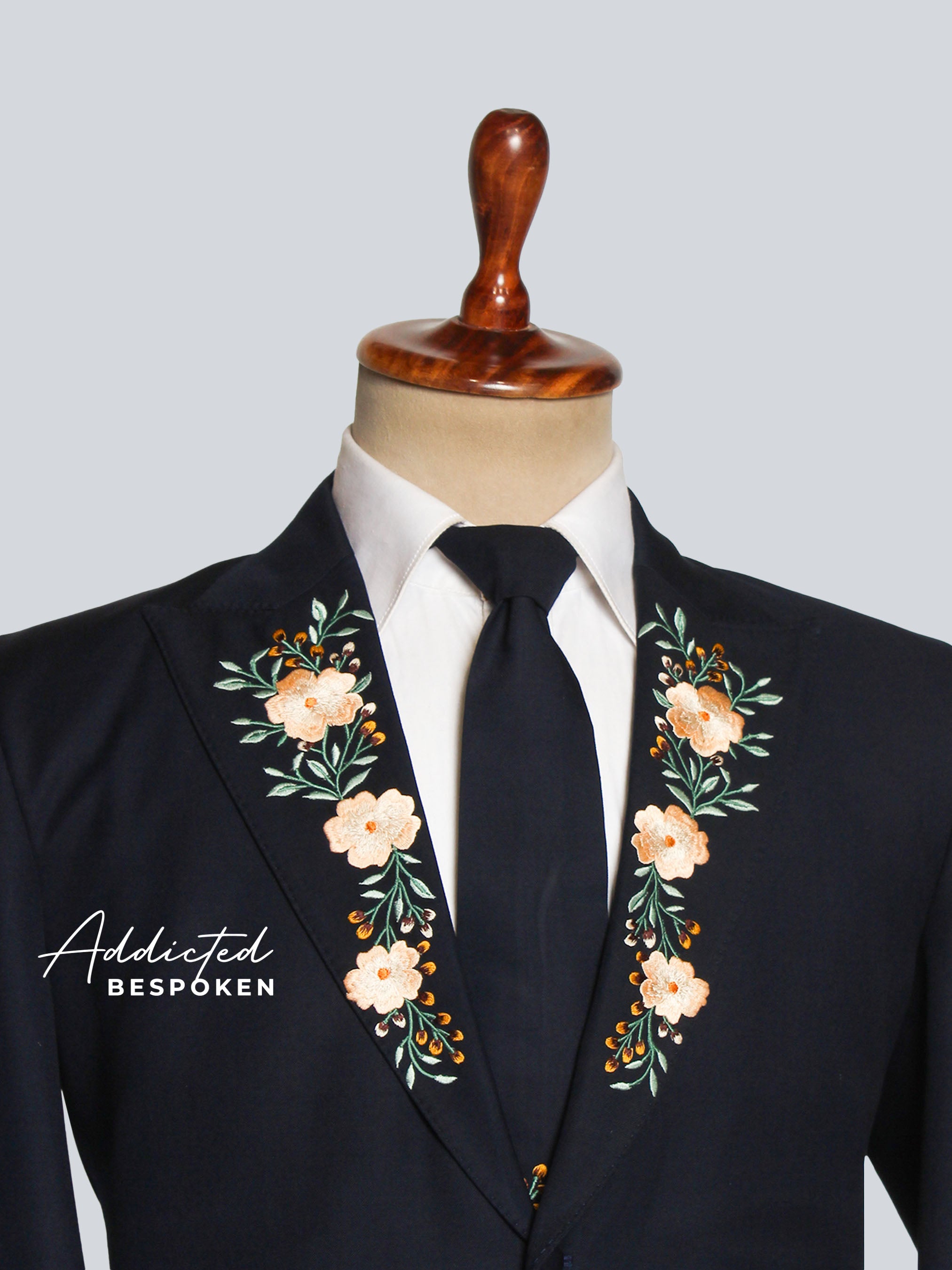 Bespoke Floral Groom Suit