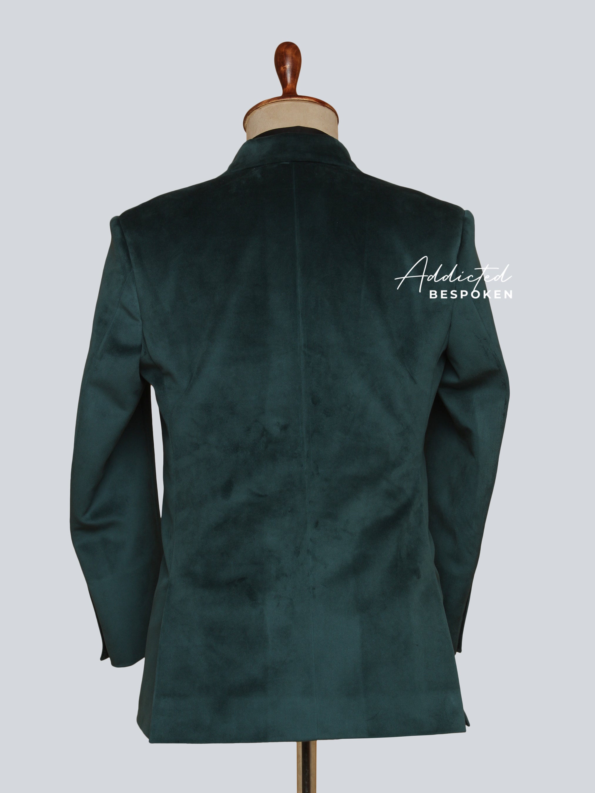 Nature-Adorned Embroidered Suit
