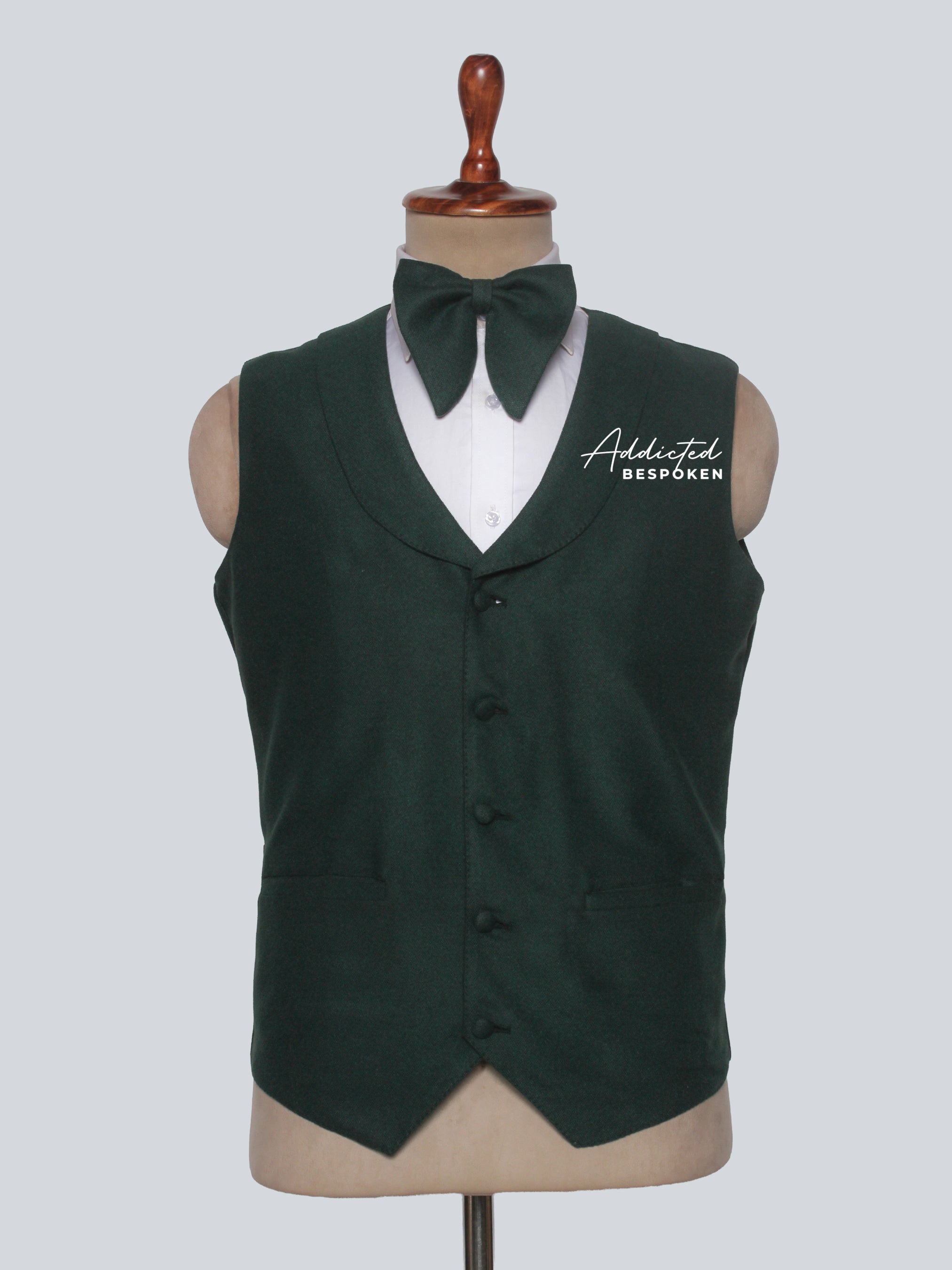 Forest Green Vest For Men