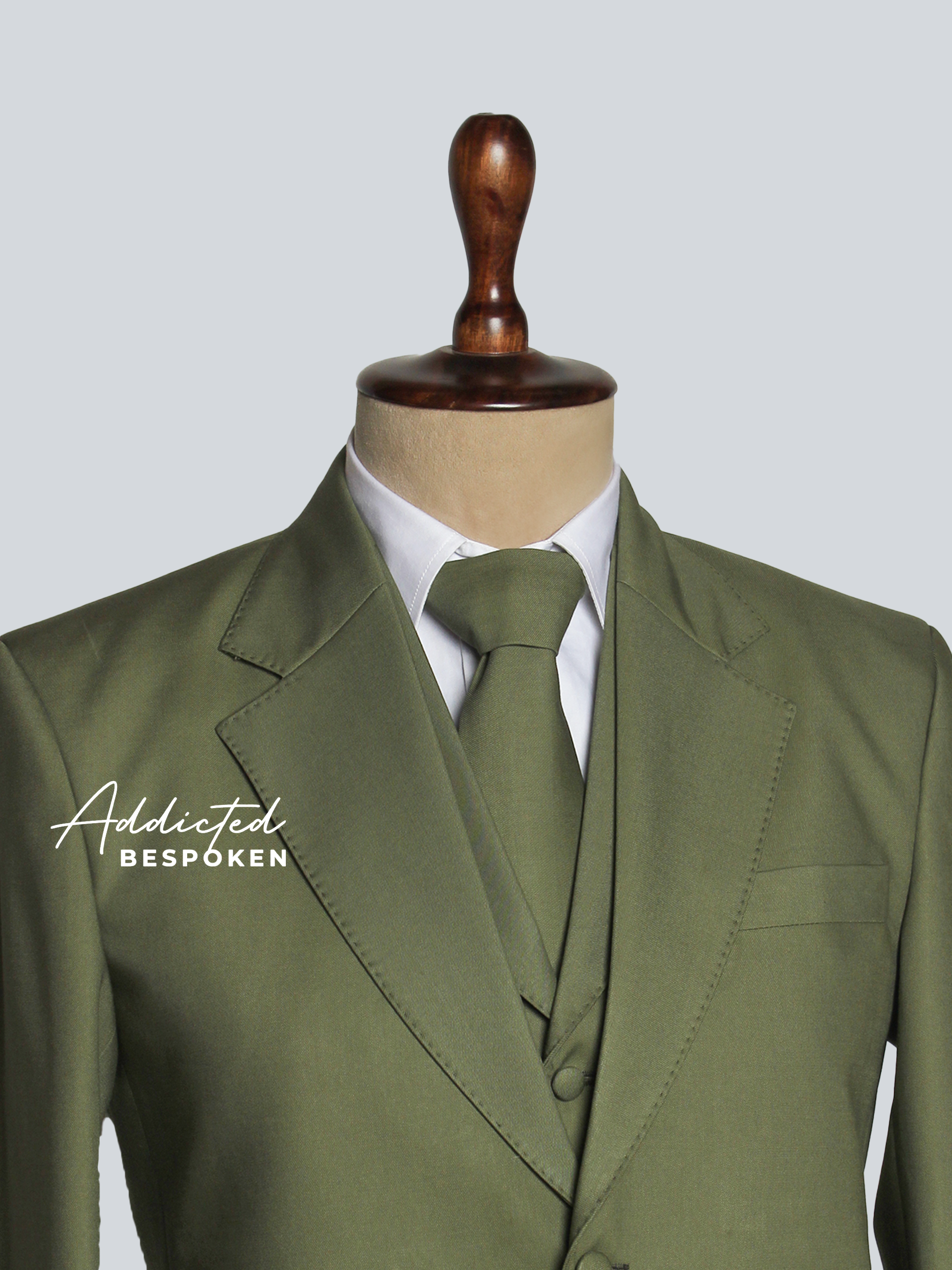 Green Botanical Embroidered Suit