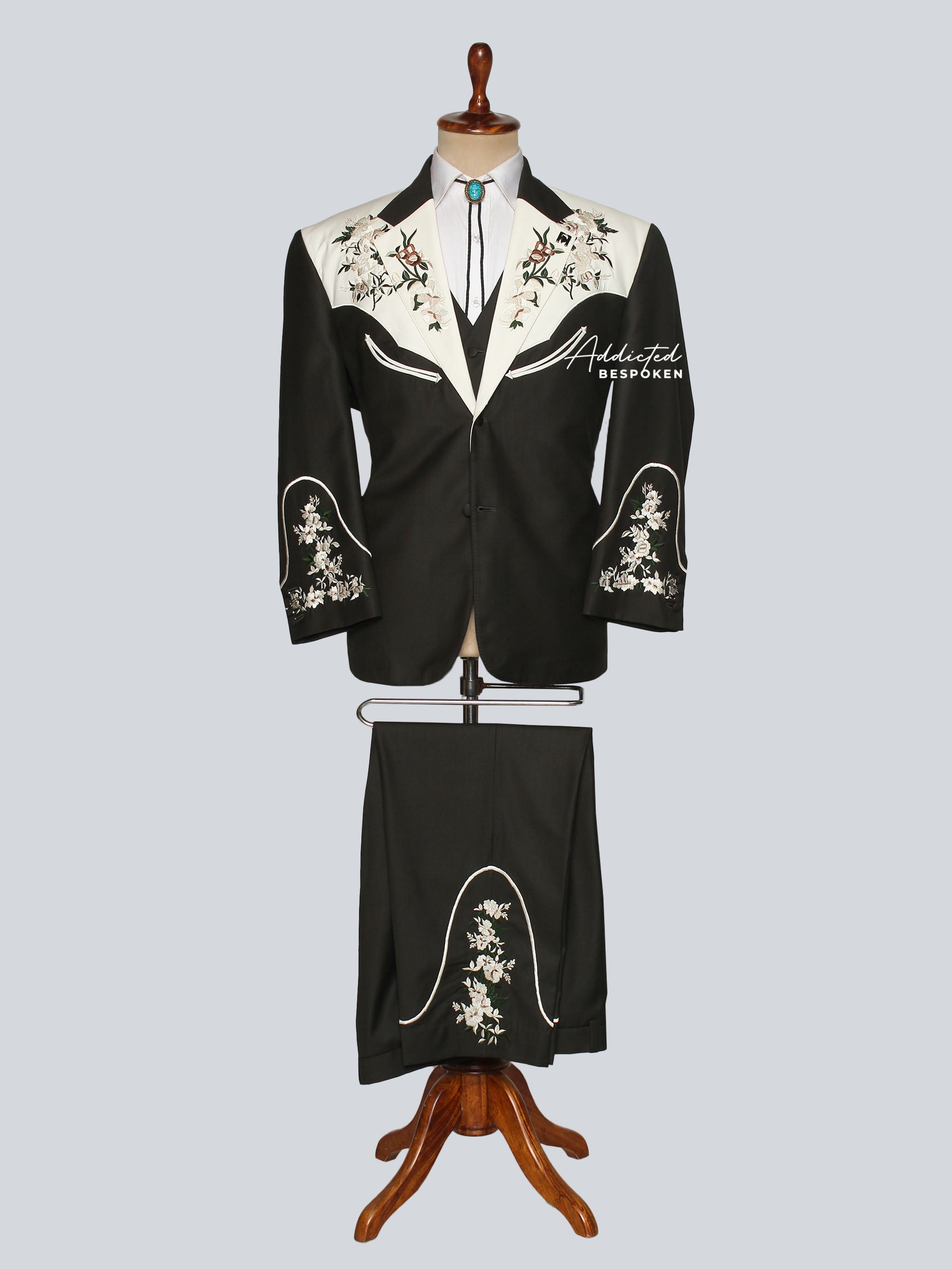 Western Floral Embroidered Suit Addicted Bespoken