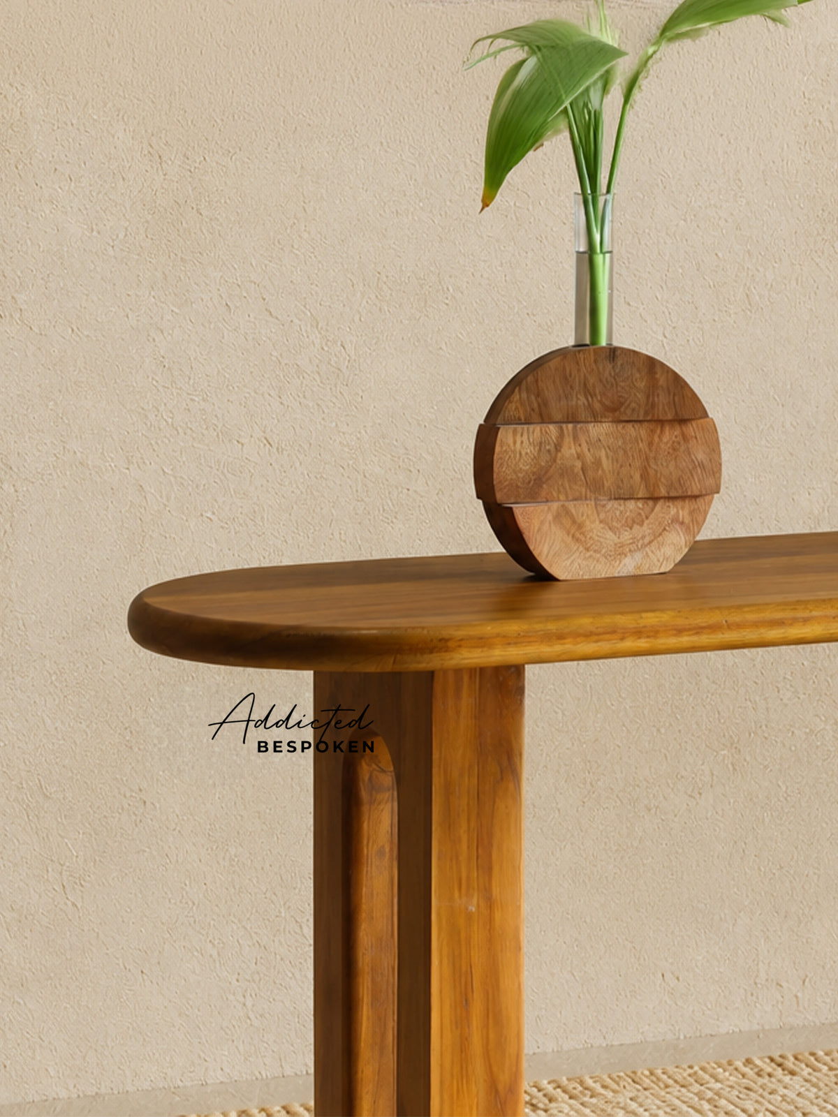 Wooden console table