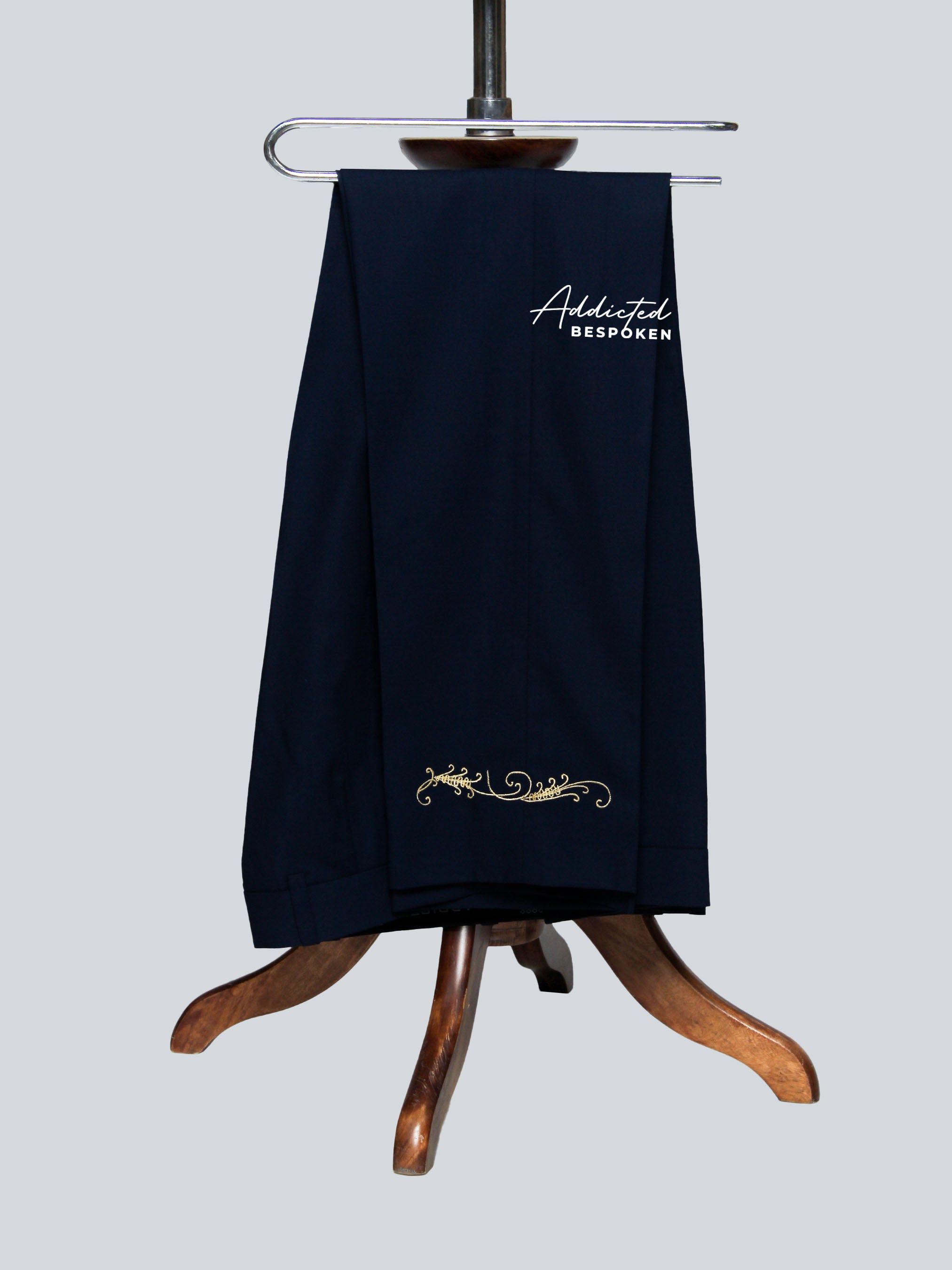 Navy Gold Embroidered Mariachi Suit Addicted Bespoken