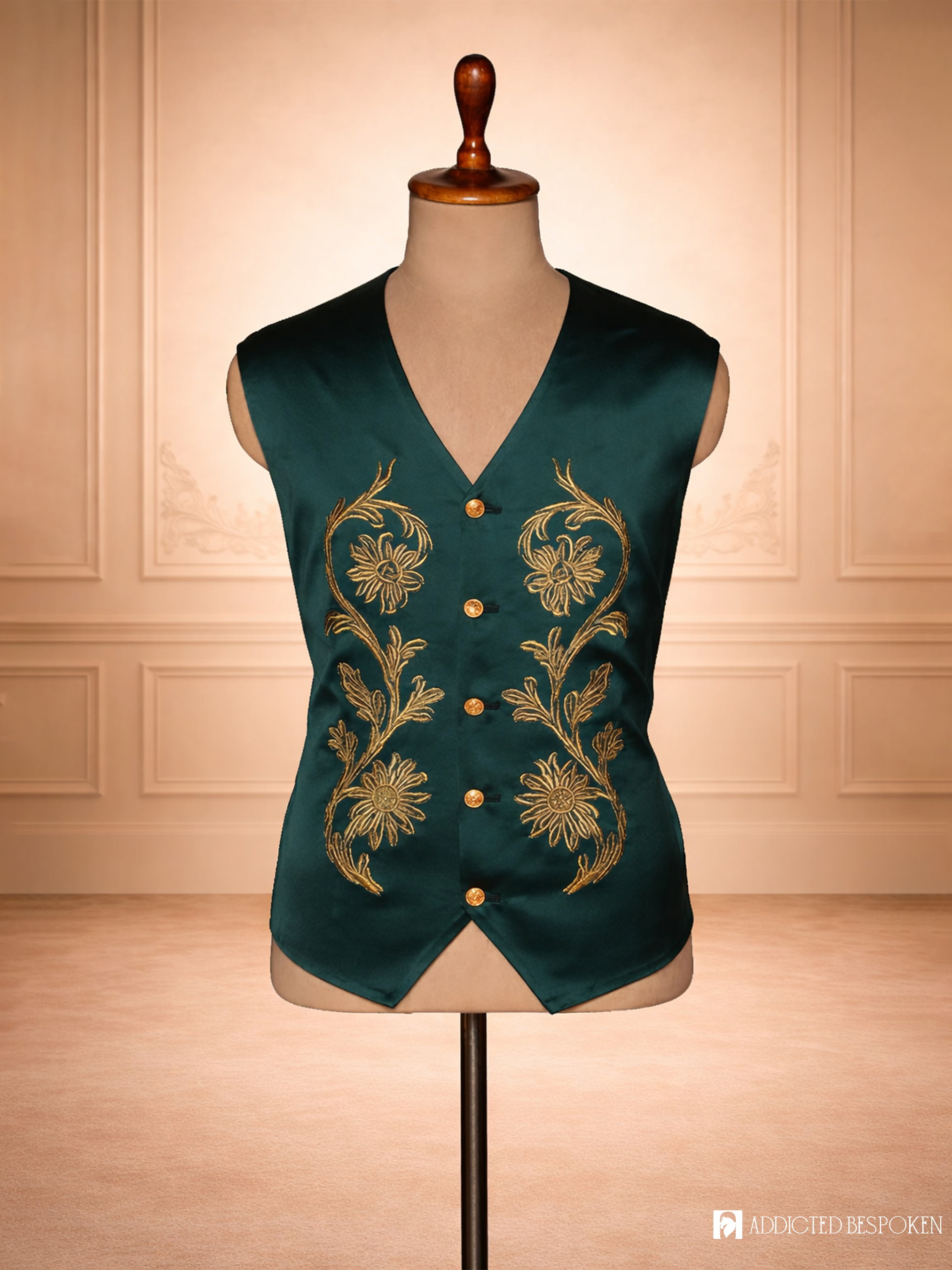 Luxury Rococo Embroidered Court Costume Addicted Bespoken