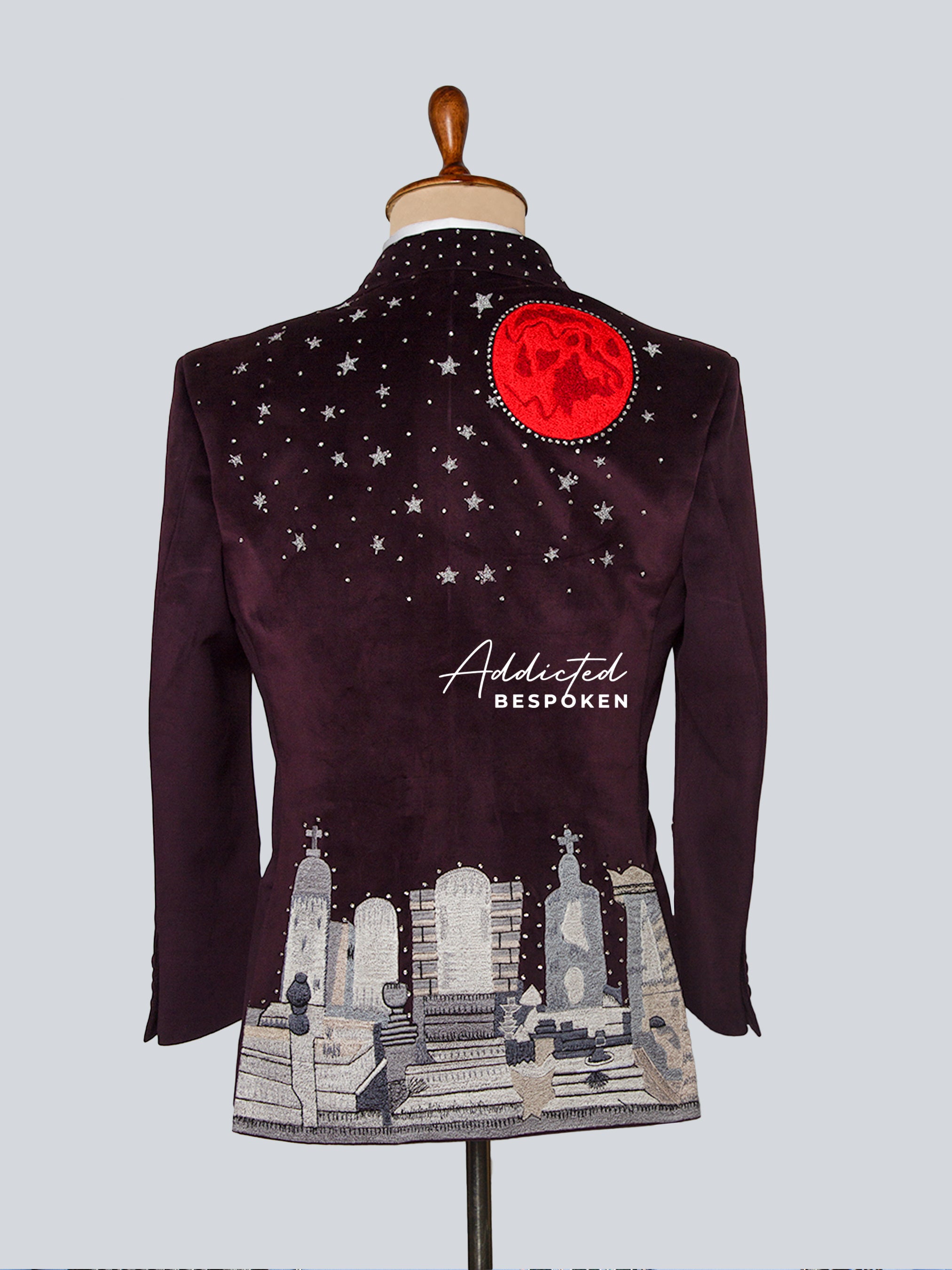 Hummingbird Bloom Velvet Suit Addicted Bespoken