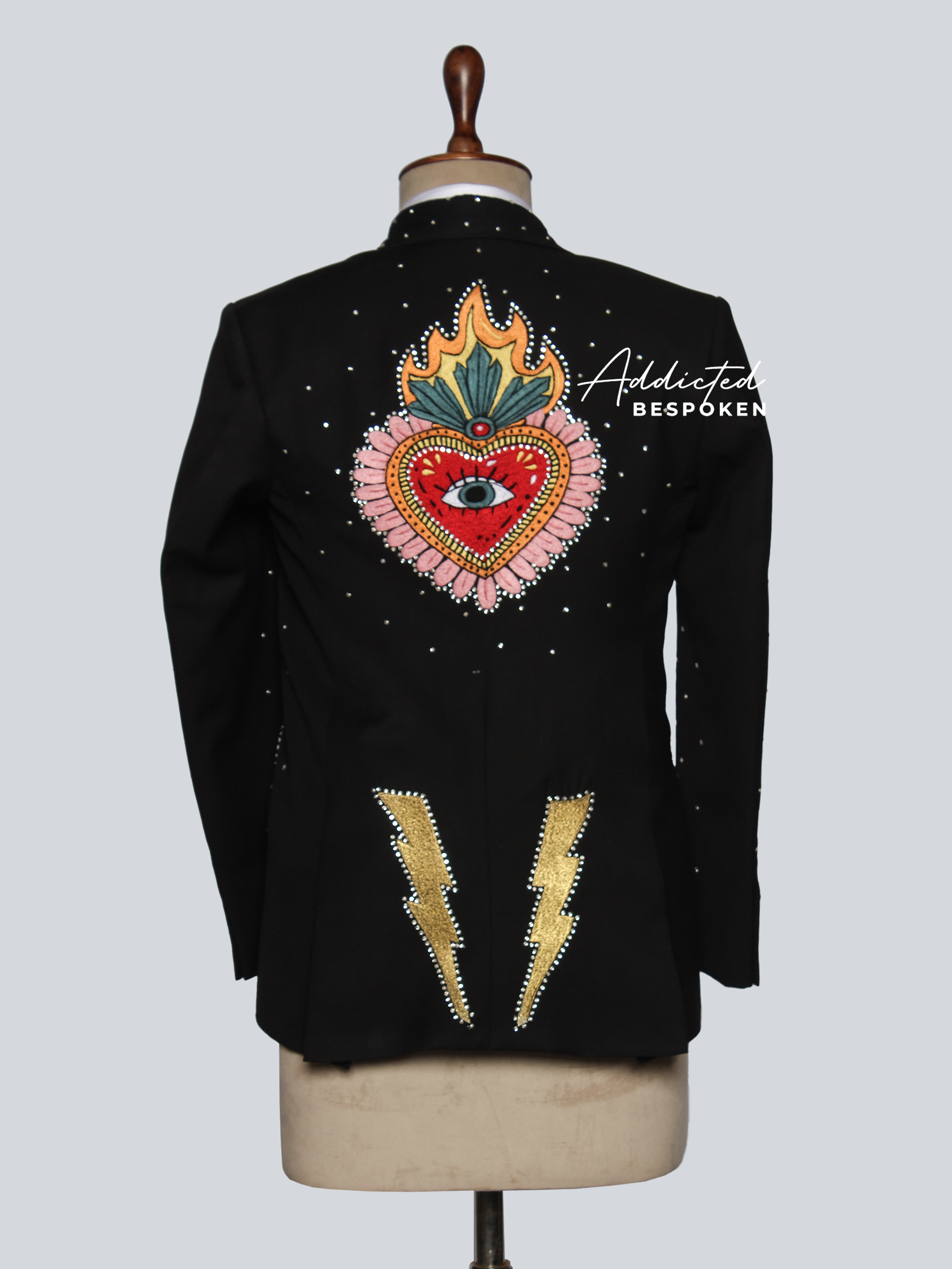 Sacred Heart Embroidered Suit Addicted Bespoken