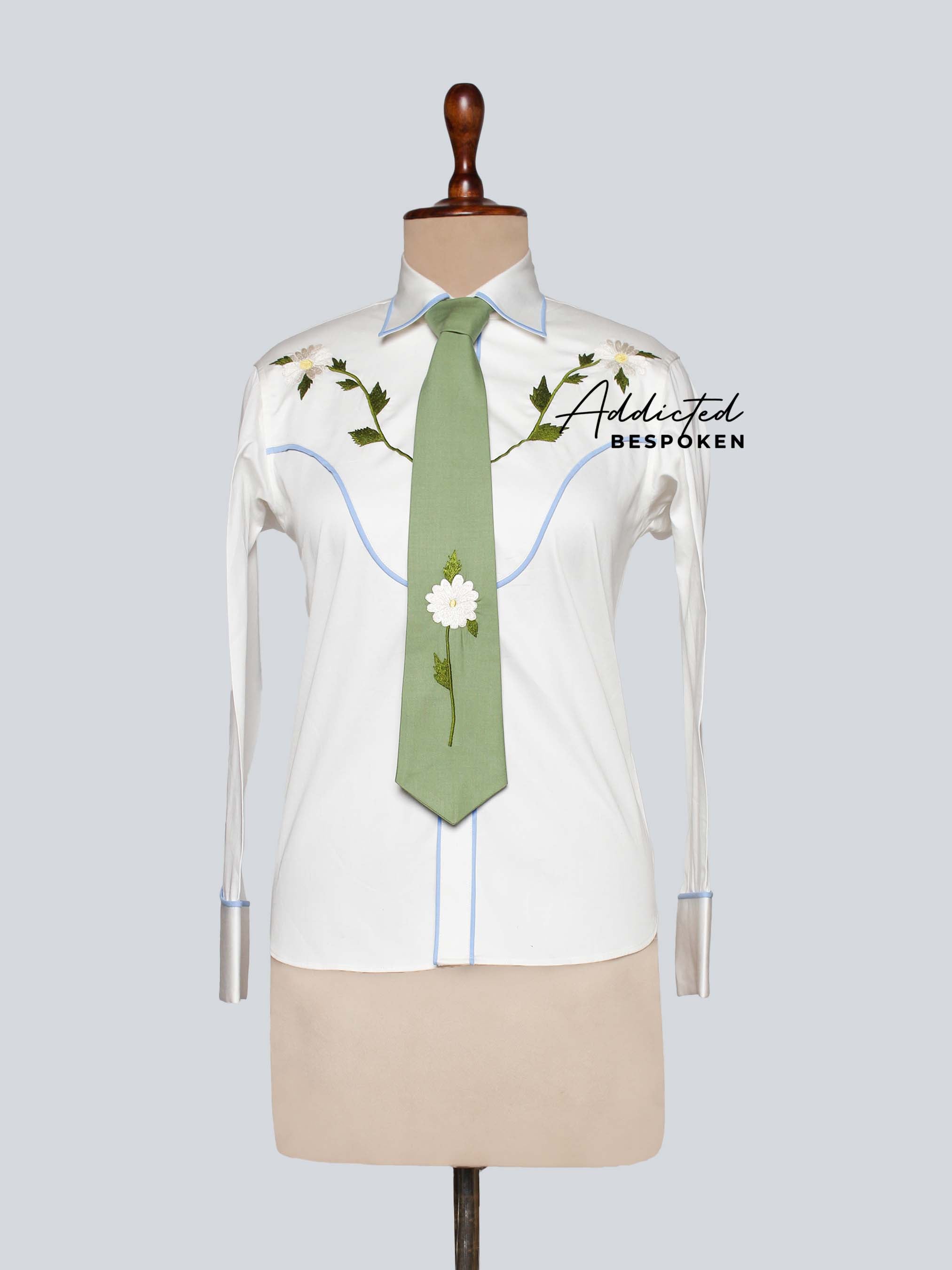 Botanical Western Embroidered Suit Addicted Bespoken