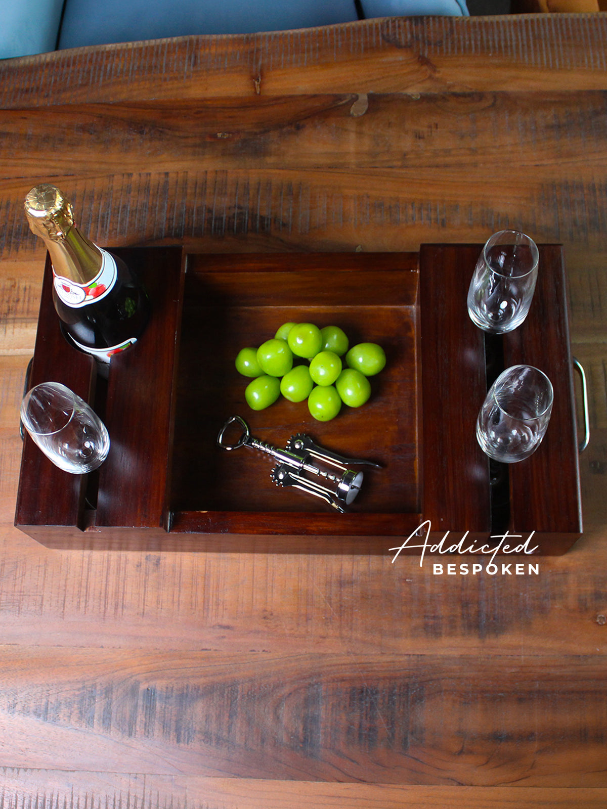wooden serving tray