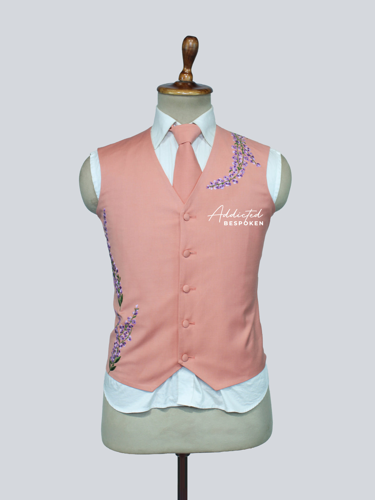 Men’s Blush Floral Suit Addicted Bespoken