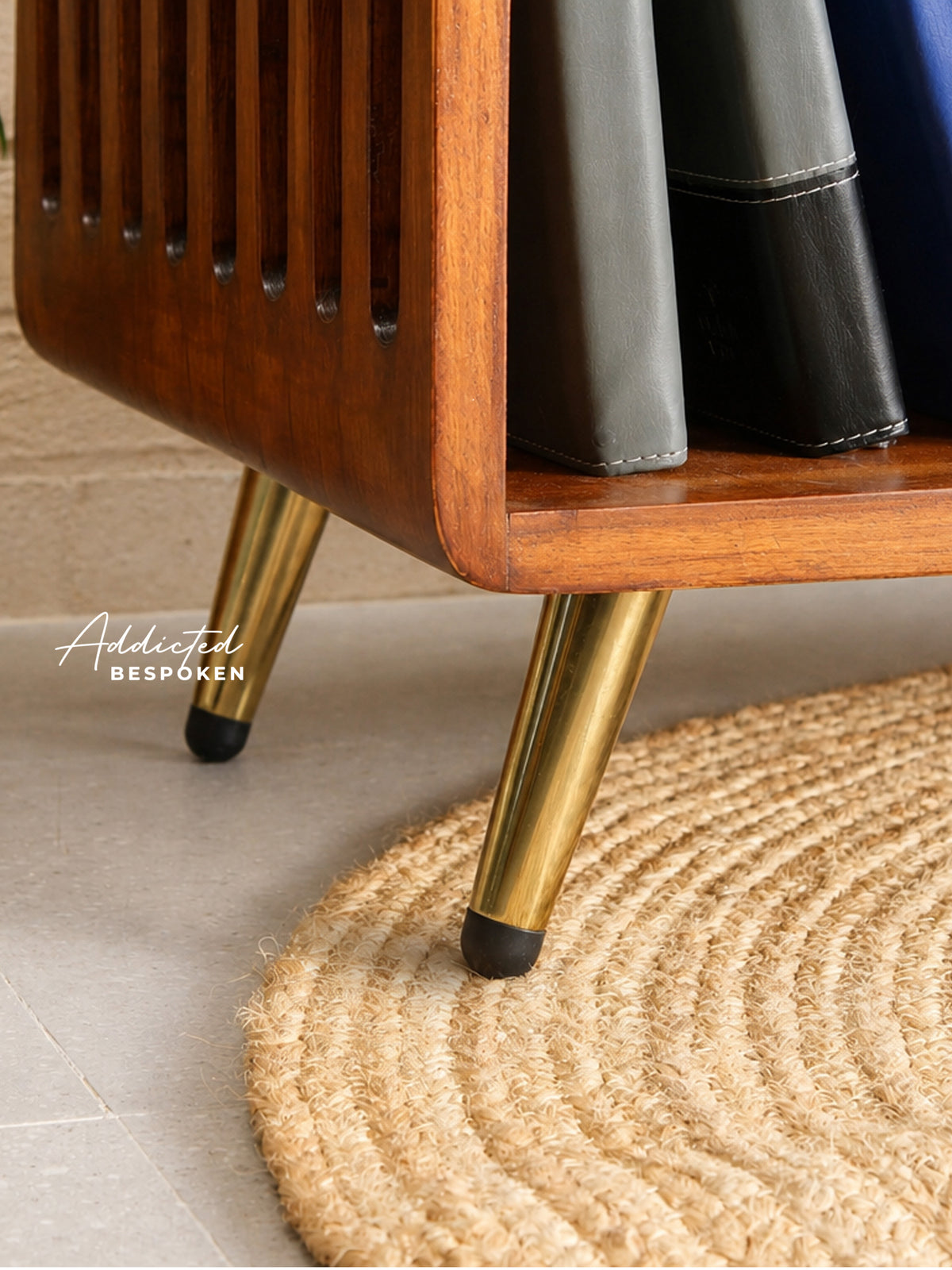 Wooden Record Player Stand