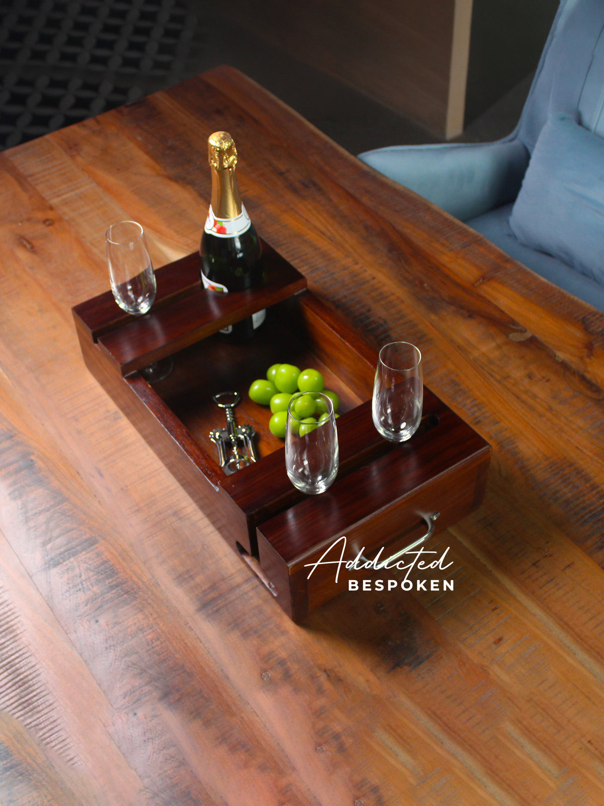 wooden serving tray