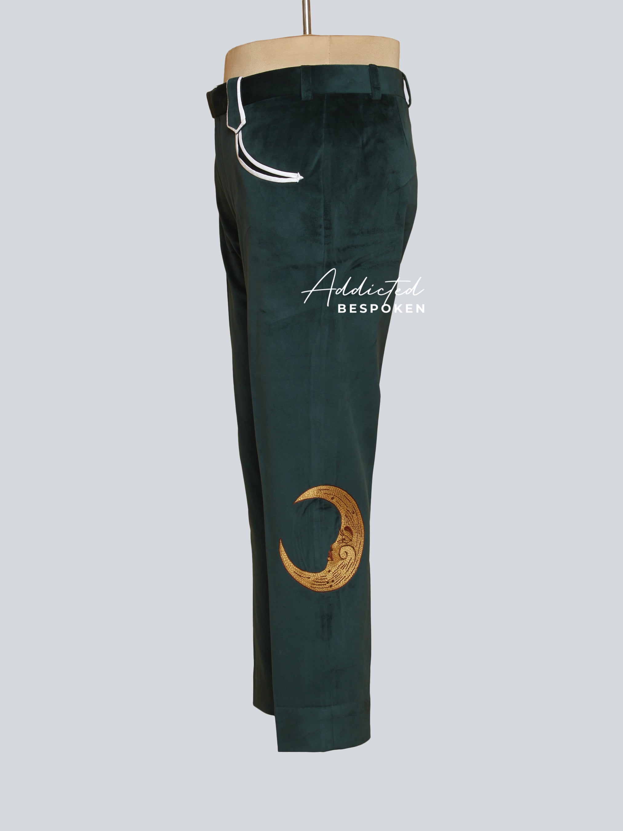 Nature-Adorned Embroidered Suit