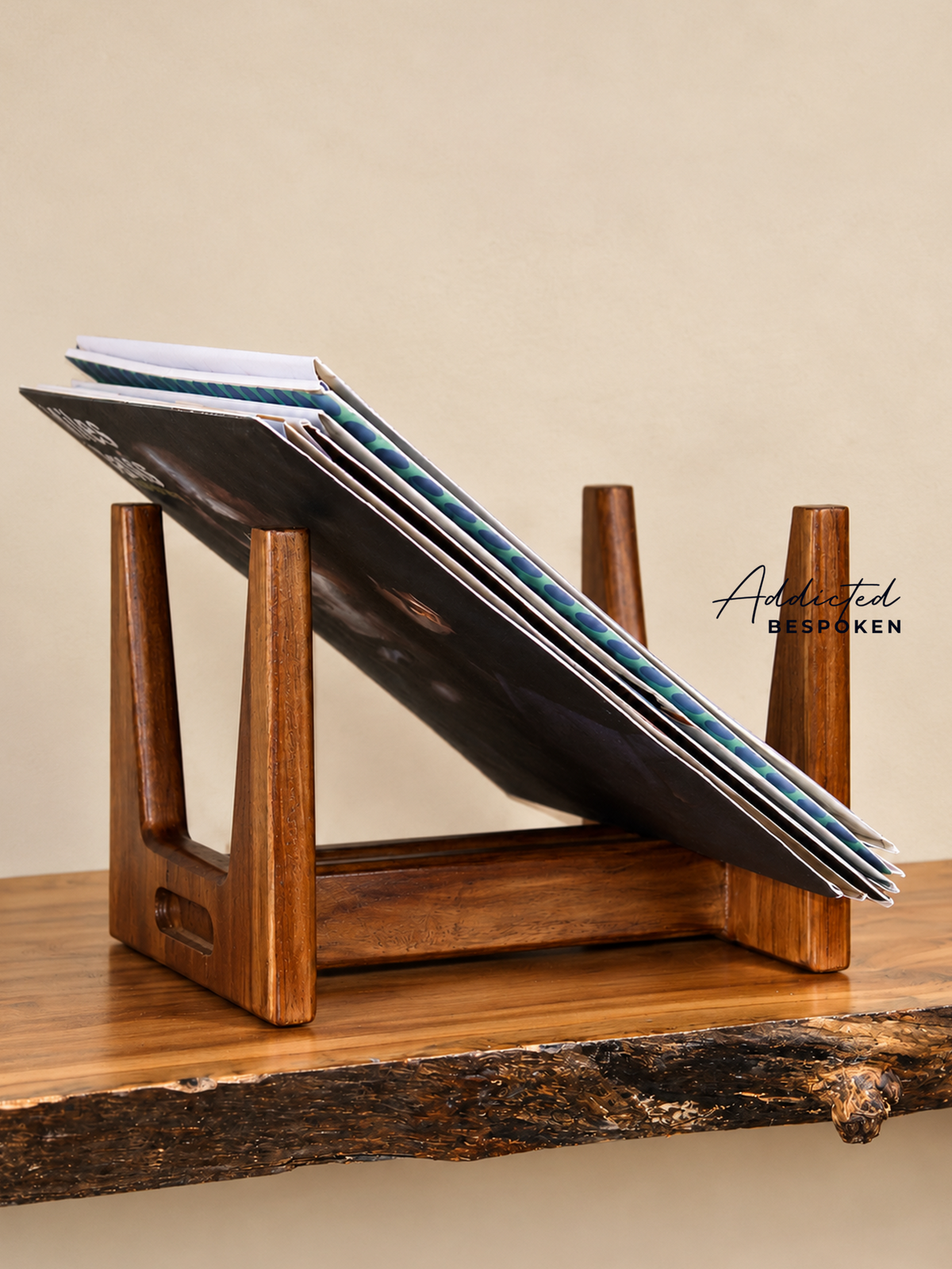 Wooden Record Holder