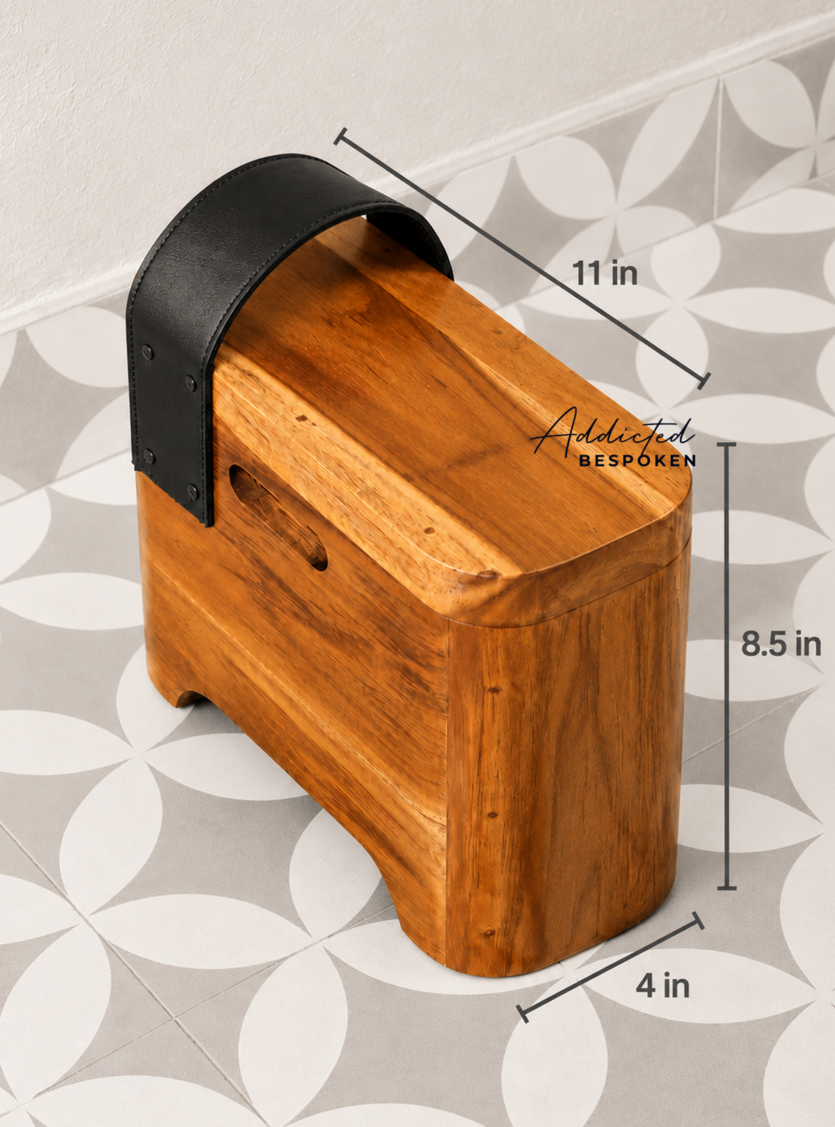 Wooden step stool