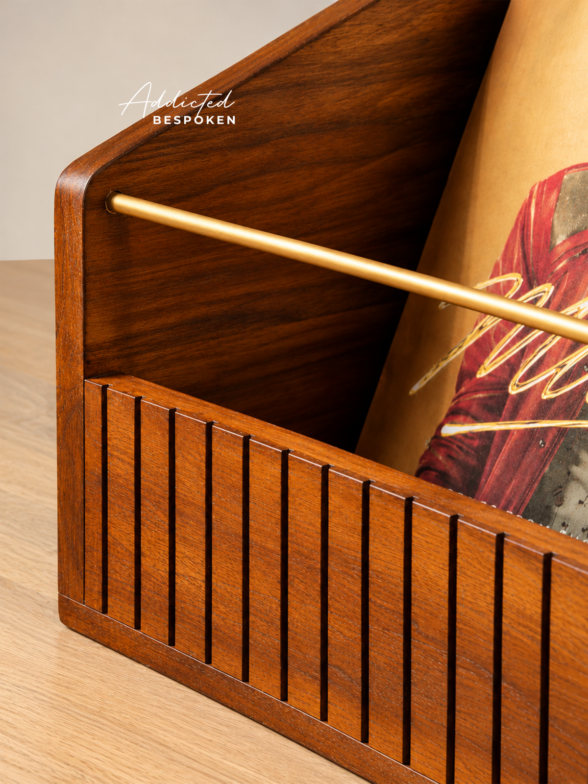Wooden Record Holder