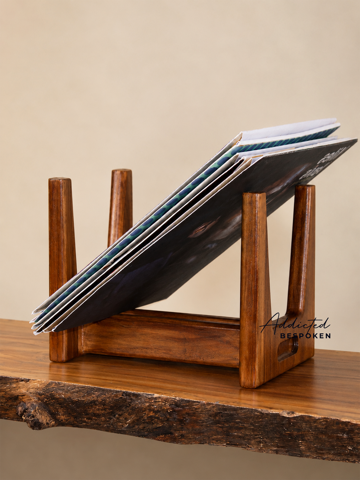 Wooden Record Holder
