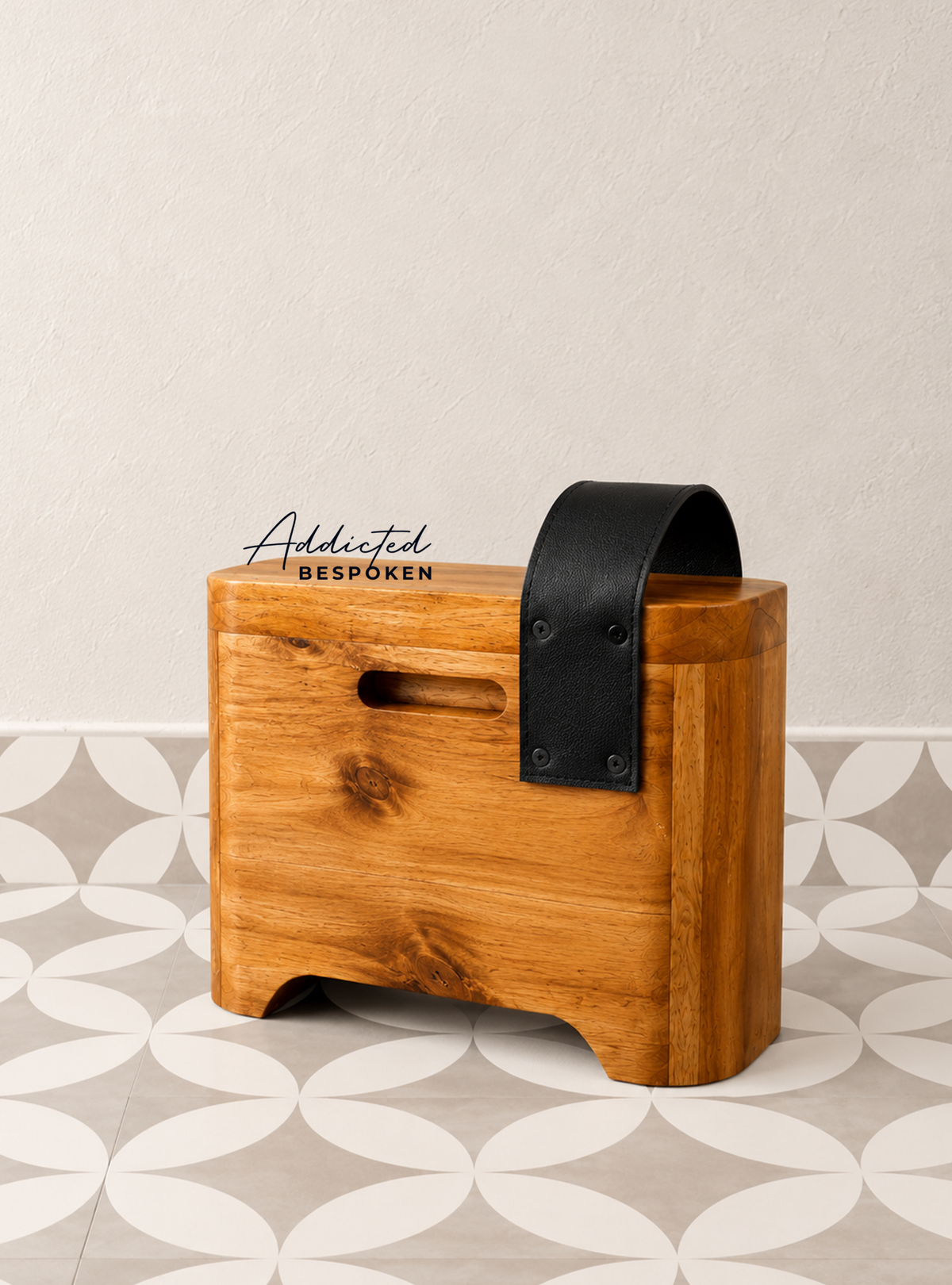 Wooden step stool
